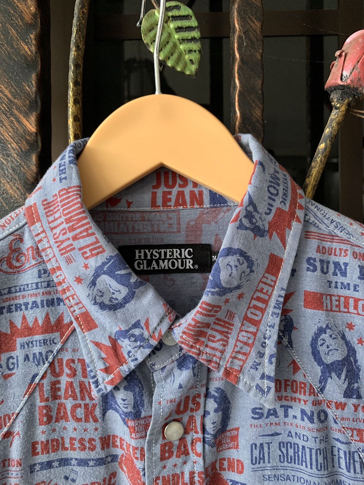 Designer × Hysteric Glamour × Japanese Brand HYSTERIC GLAMOUR FULL PRINT JAPANESE BRAND SHIRT BUTTONS UP Size US M / EU 48-50 / 2 - 5 Thumbnail