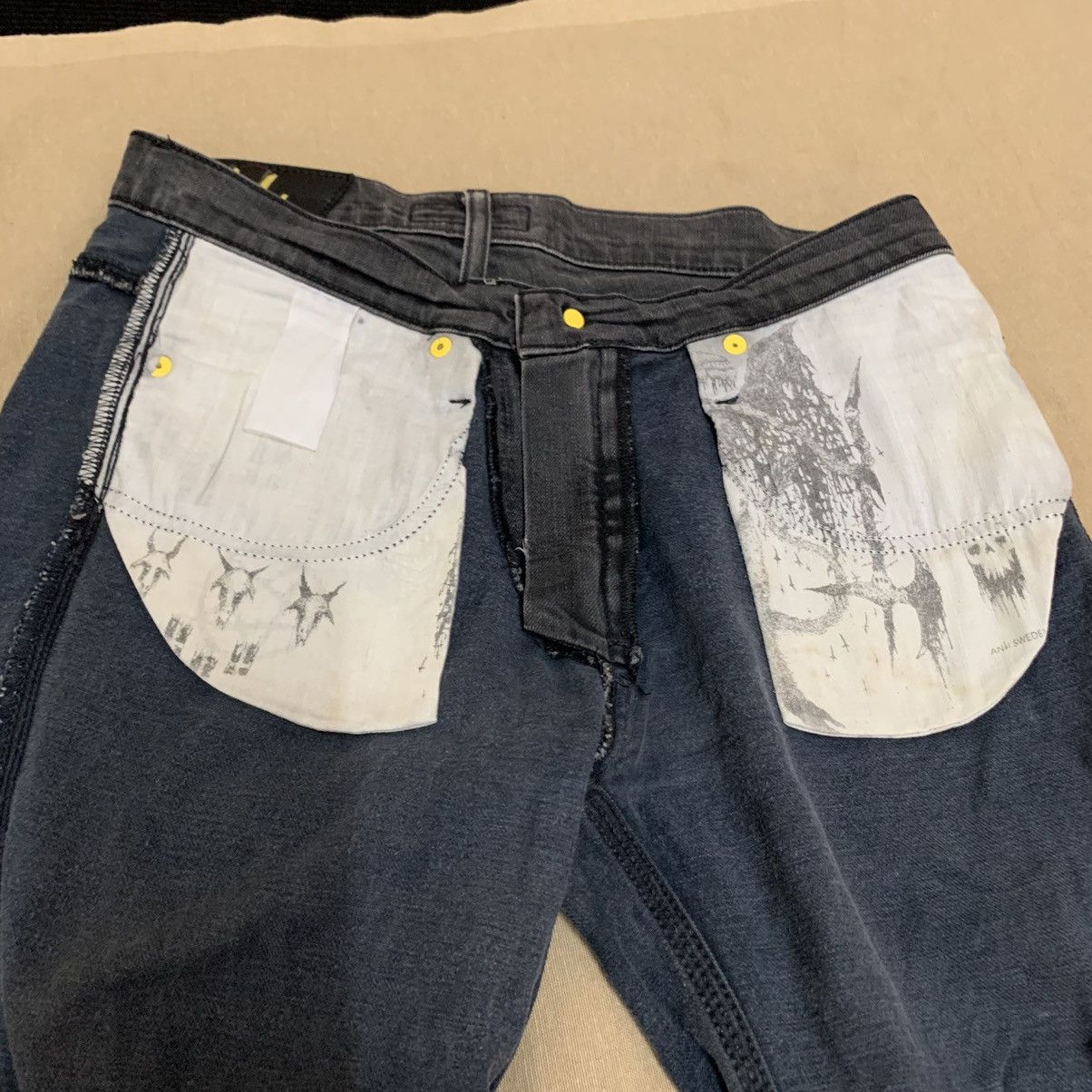 Other Anti Sweden 666 Jeans Size US 30 / EU 46 - 17 Thumbnail