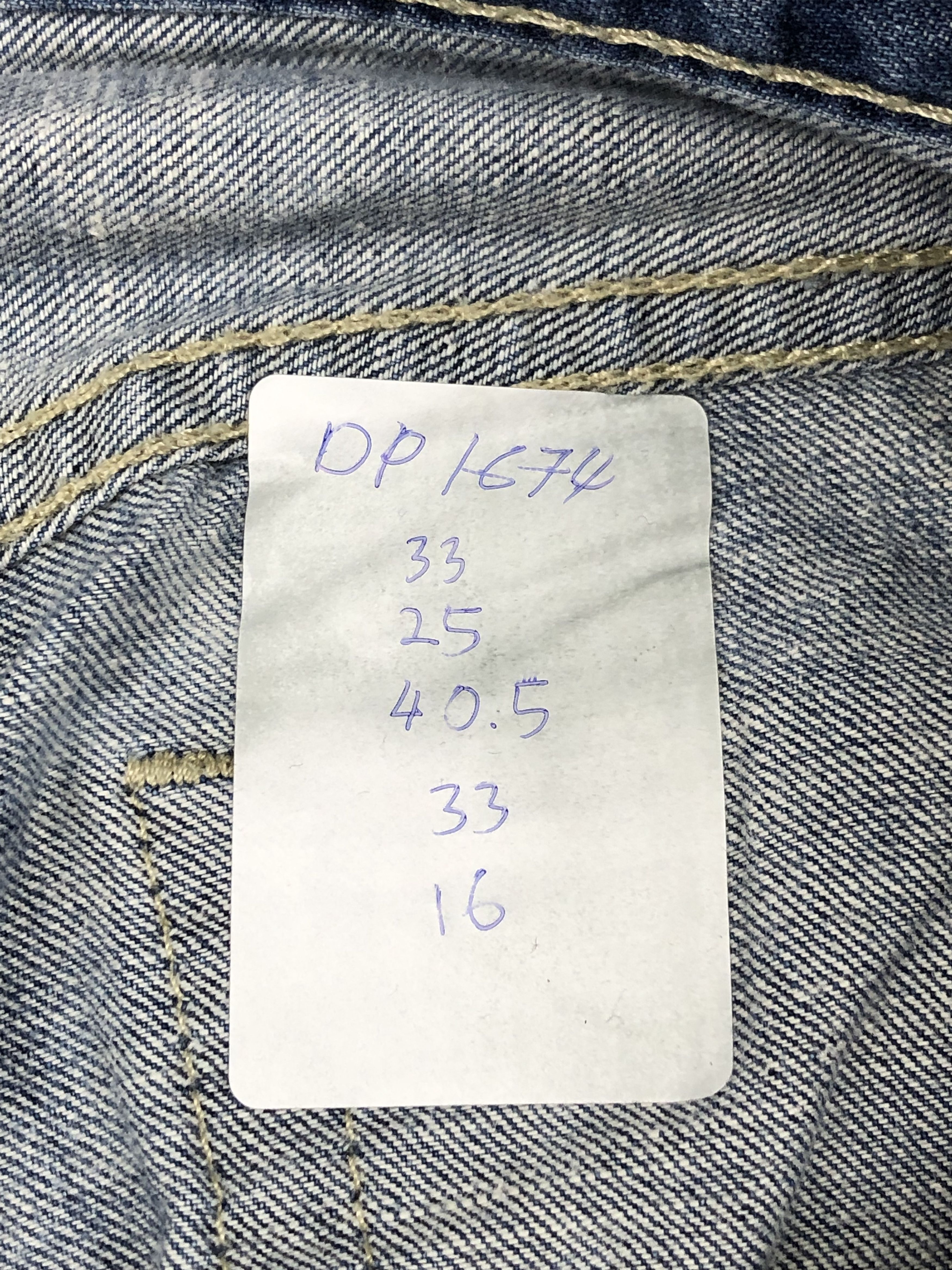 Levi's Vintage Levis 514 Faded Blue Denim DP1674 Size US 33 - 14 Thumbnail