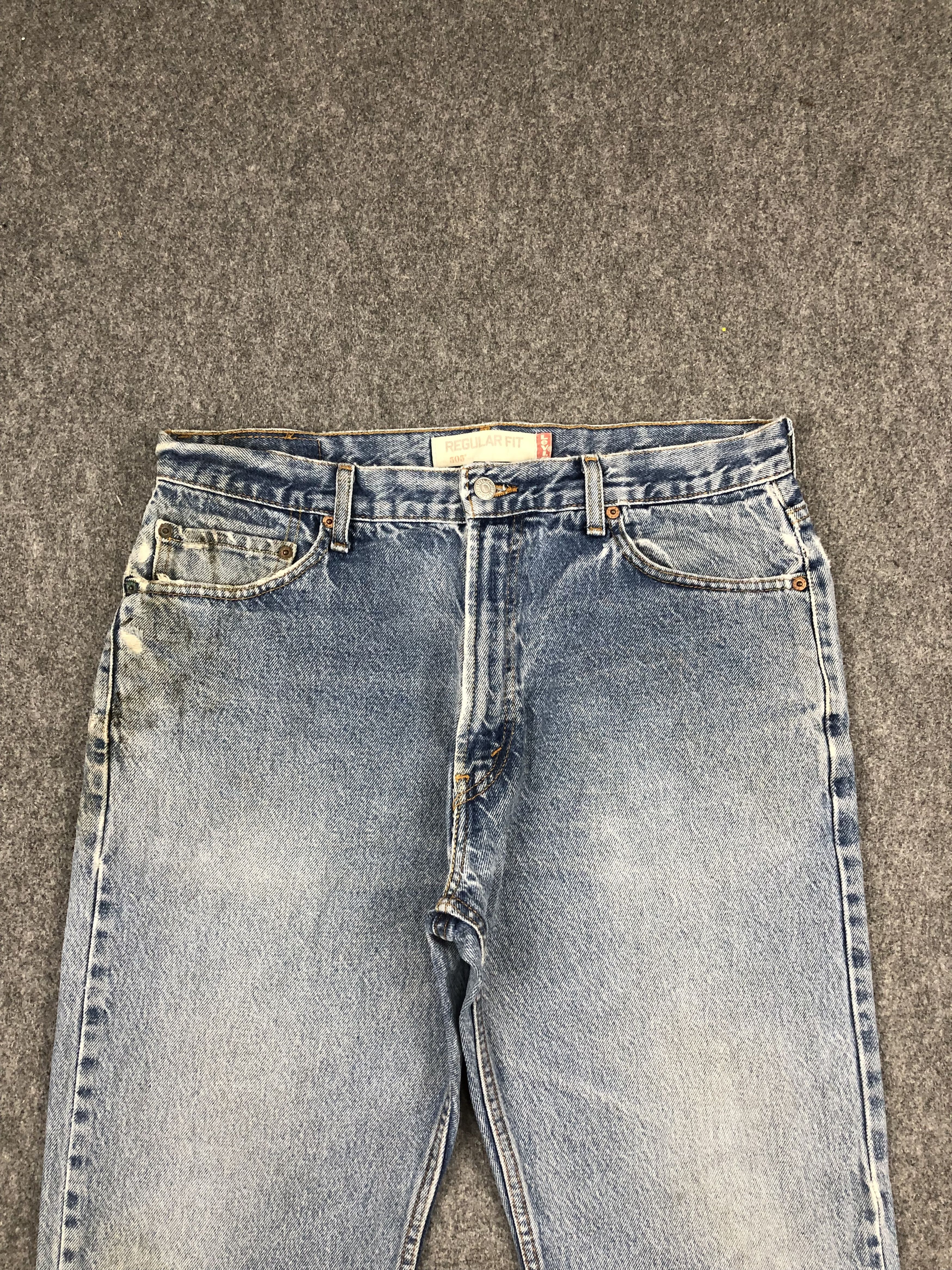 Levi's Vintage Levis 505 Light Wash Jeans DP1671 Size US 36 / EU 52 - 2 Thumbnail