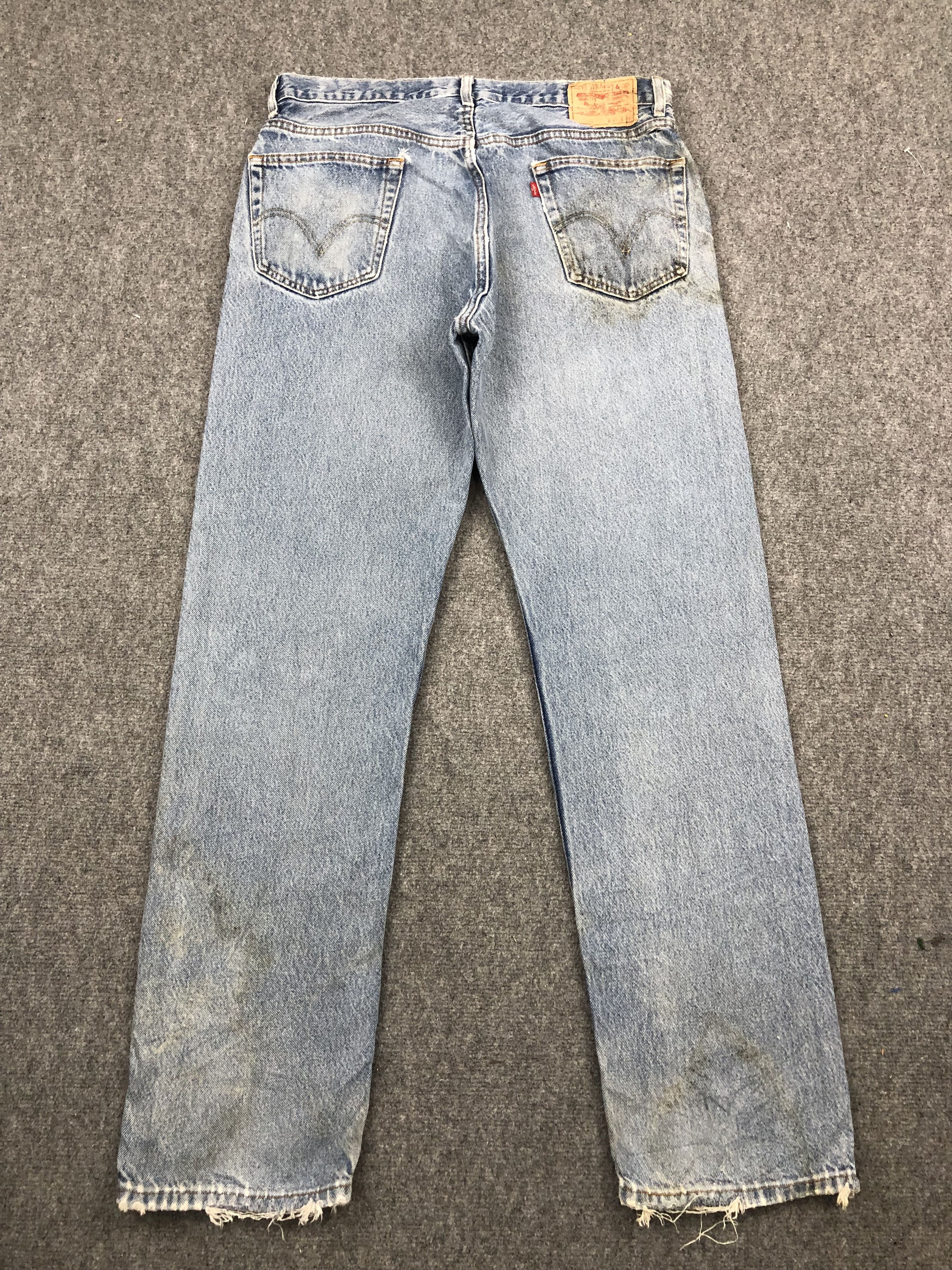 Levi's Vintage Levis 505 Light Wash Jeans DP1671 Size US 36 / EU 52 - 3 Thumbnail