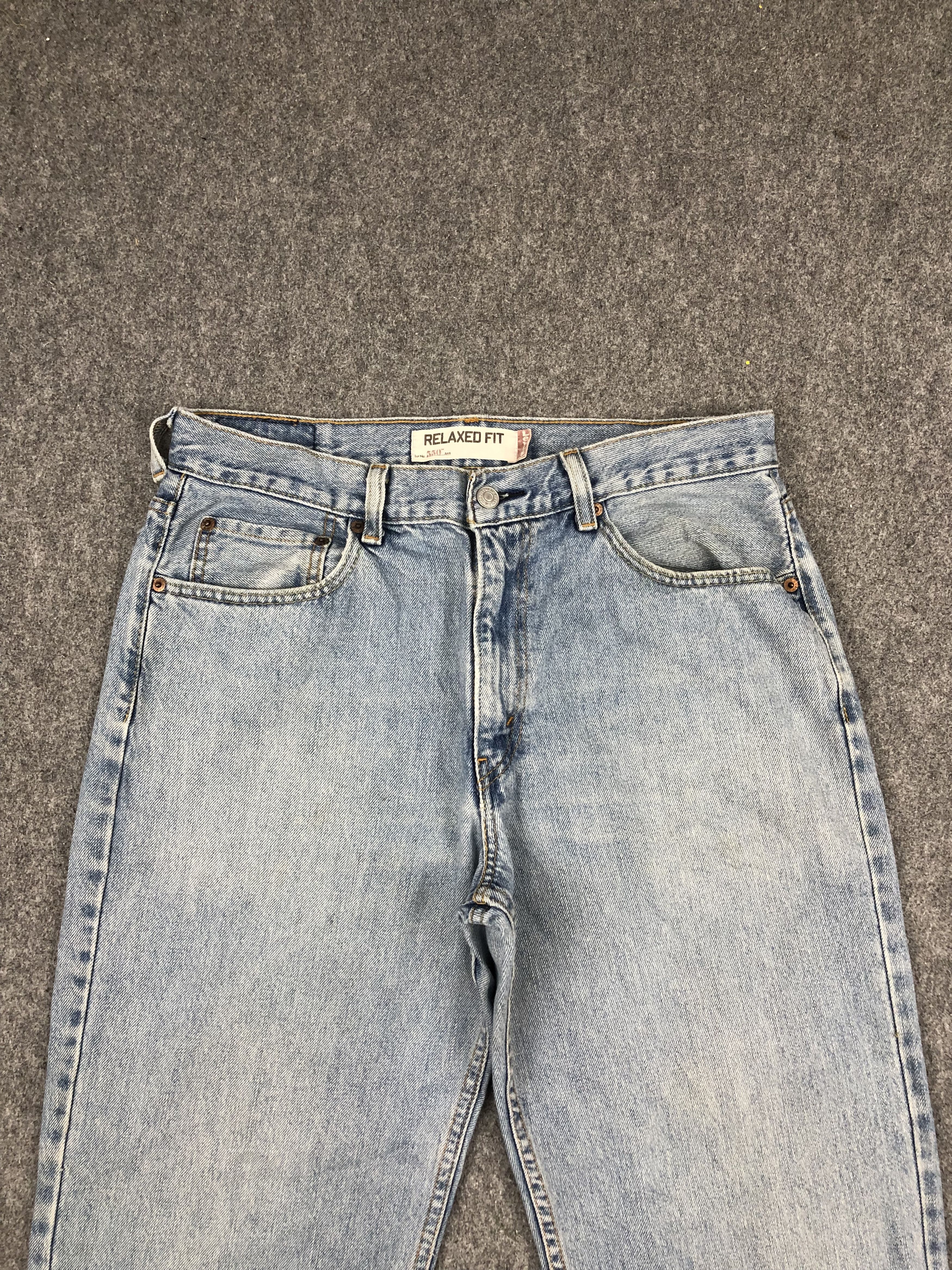Levi's Vintage Levis 550 Light Wash Jeans DP1670 Size US 33 - 2 Thumbnail