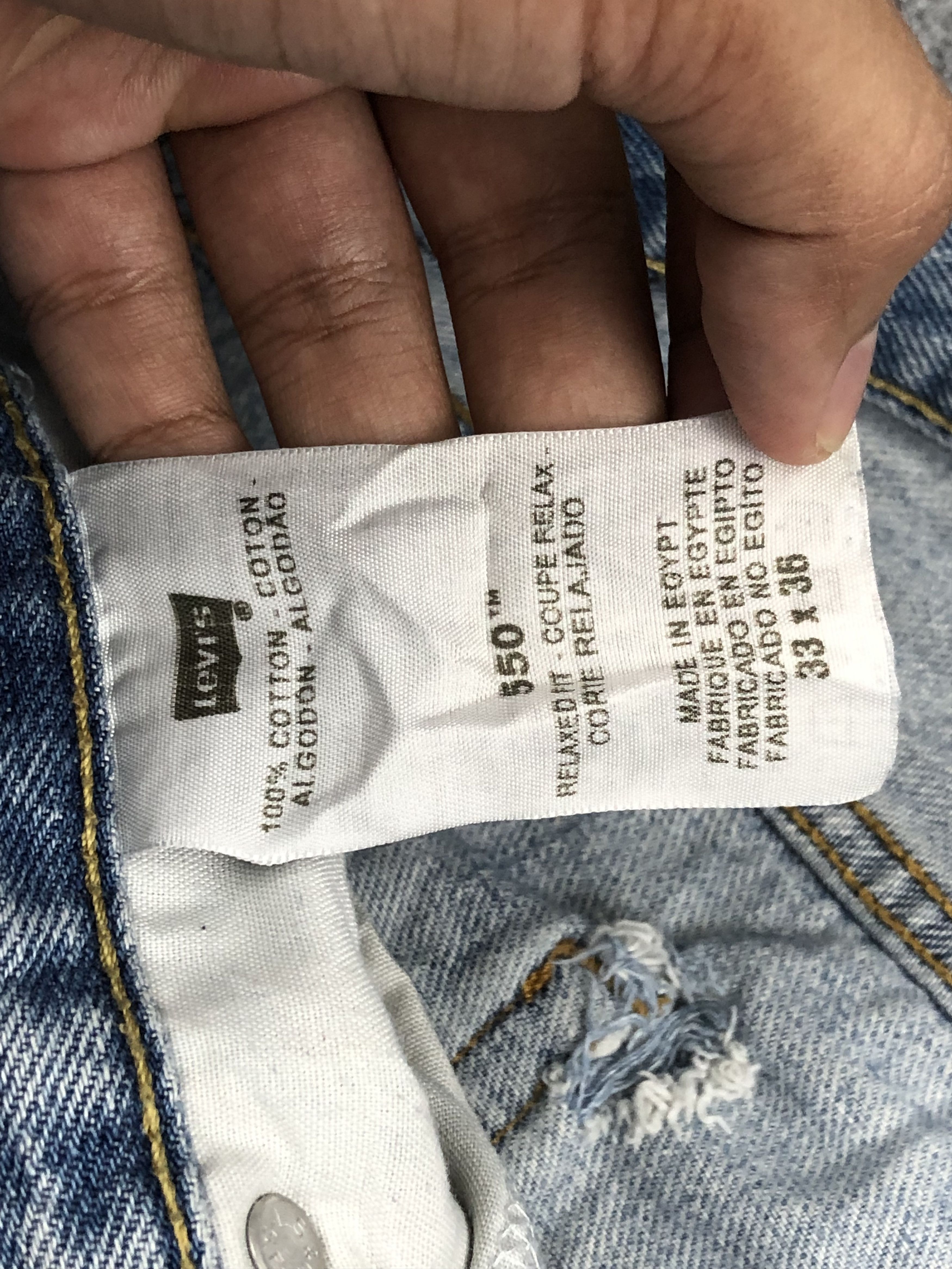 Levi's Vintage Levis 550 Light Wash Jeans DP1670 Size US 33 - 7 Thumbnail