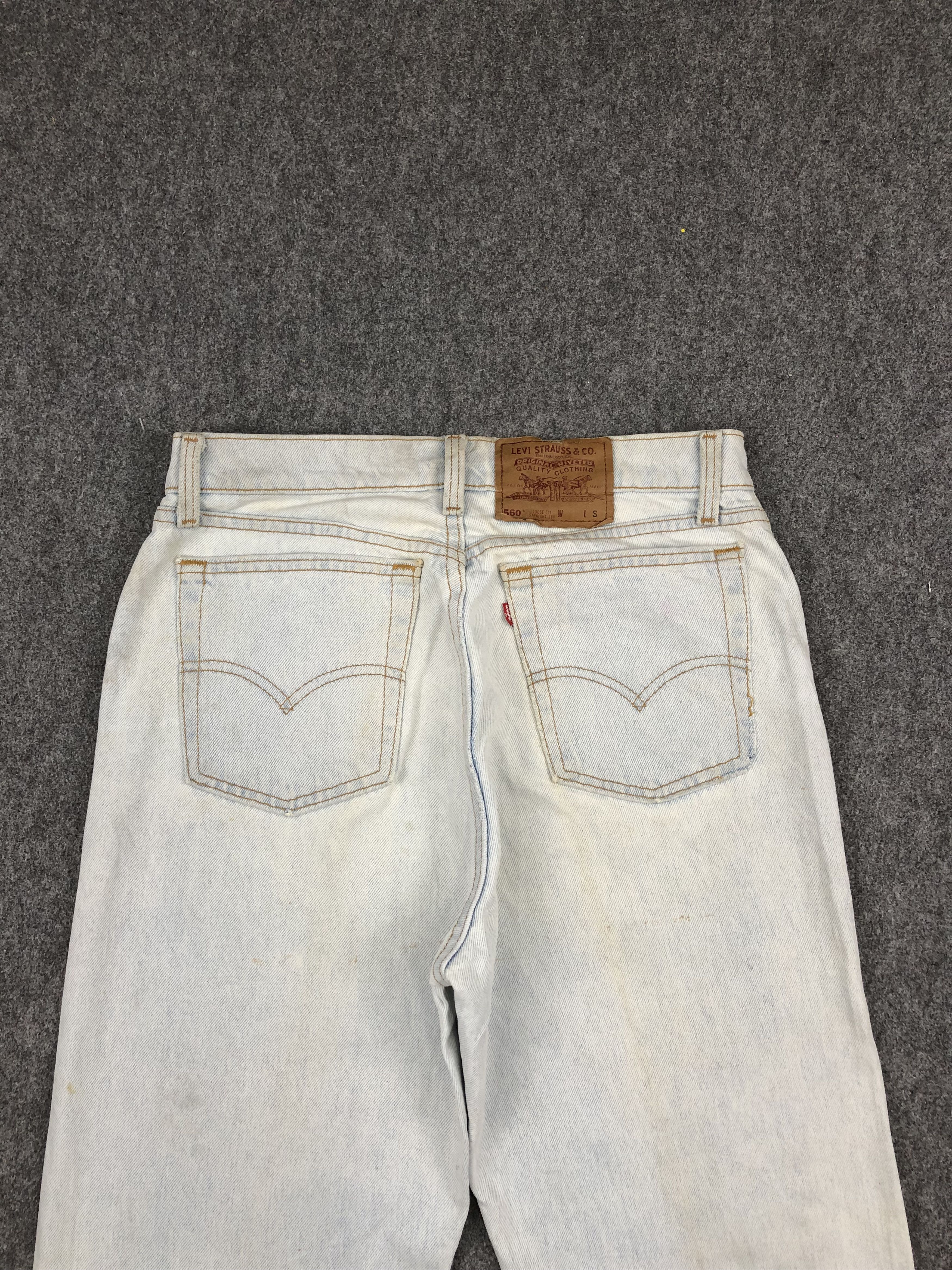 Levi's Vintage 90s Levis 560 Light Wash Jeans DP1668 Size US 32 / EU 48 - 4 Thumbnail