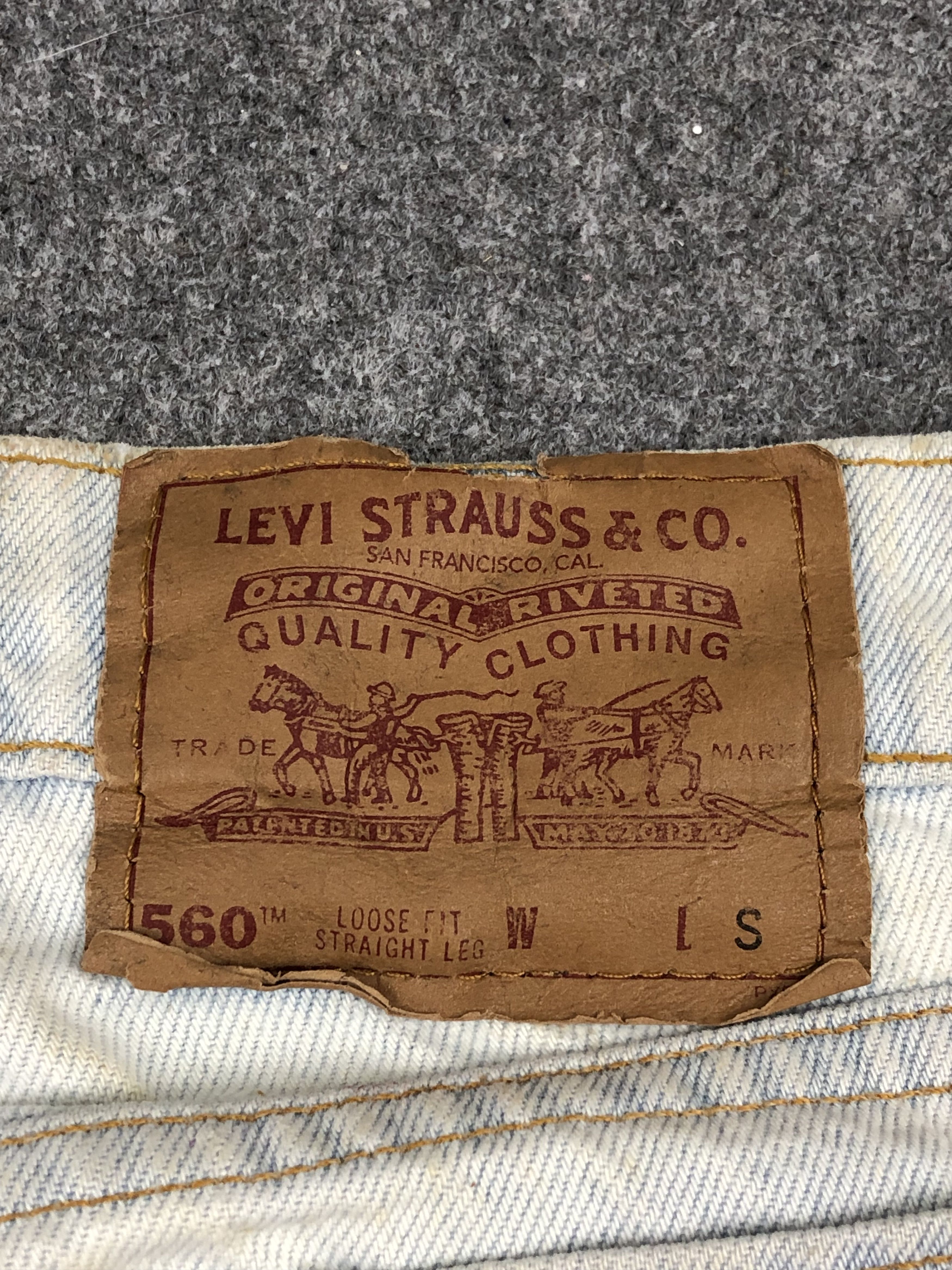 Levi's Vintage 90s Levis 560 Light Wash Jeans DP1668 Size US 32 / EU 48 - 5 Thumbnail