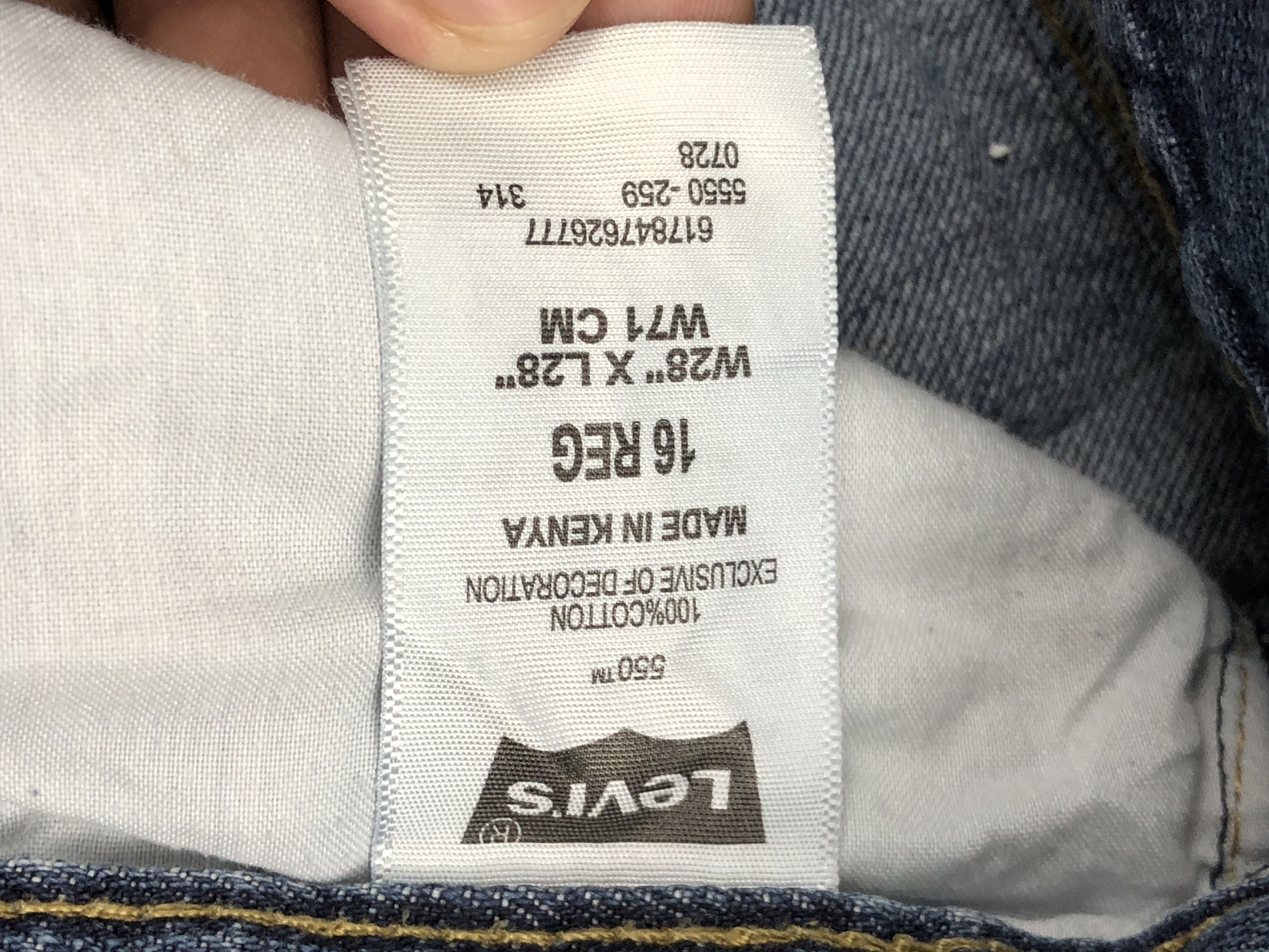 Levi's Vintage Levis 550 Light Blue Denim DP1667 Size US 29 - 8 Thumbnail