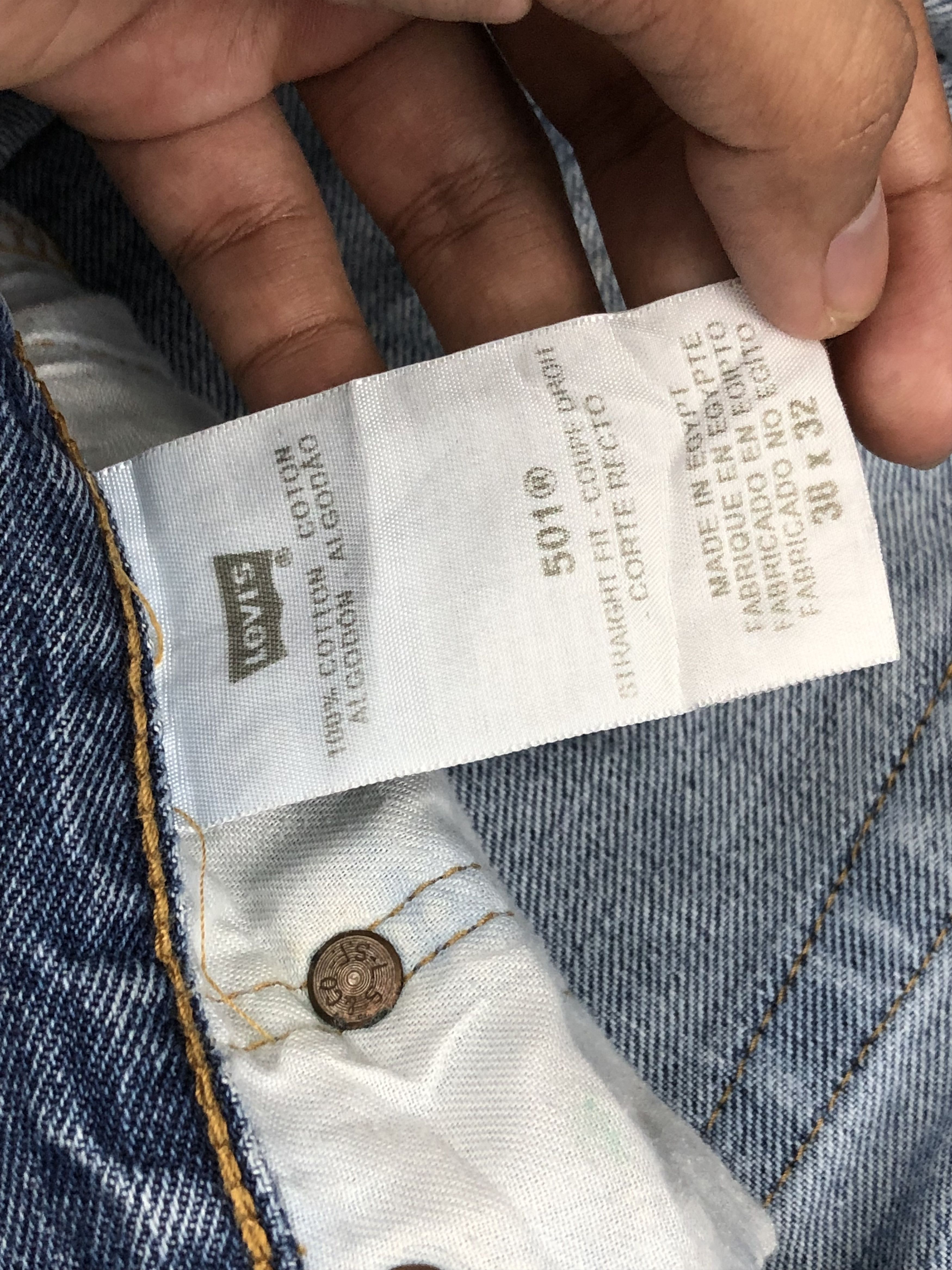 Levi's Vintage Levis 501 Light Blue Jeans DP1664 Size US 38 / EU 54 - 7 Thumbnail