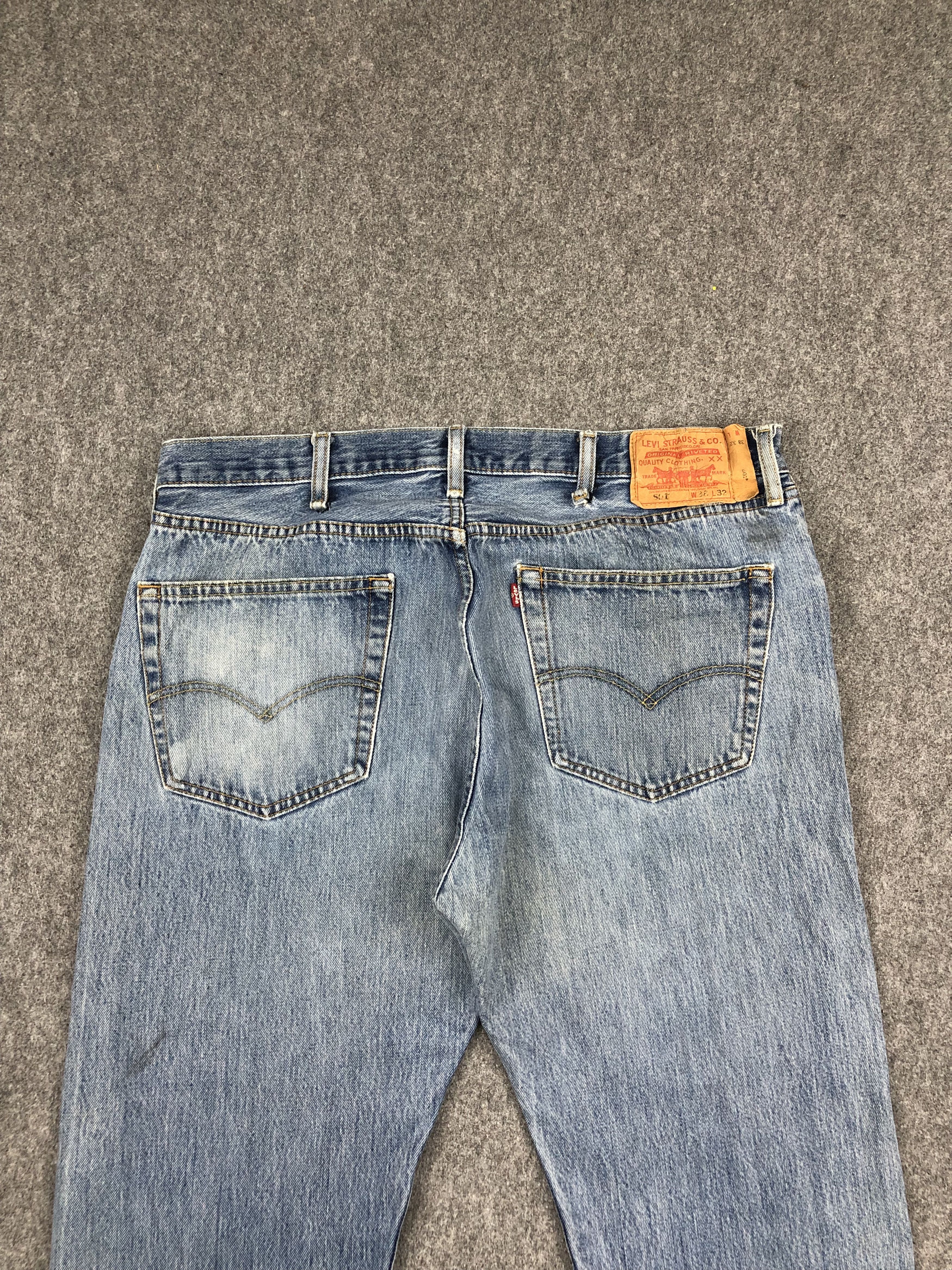 Levi's Vintage Levis 501 Light Blue Jeans DP1664 Size US 38 / EU 54 - 4 Thumbnail