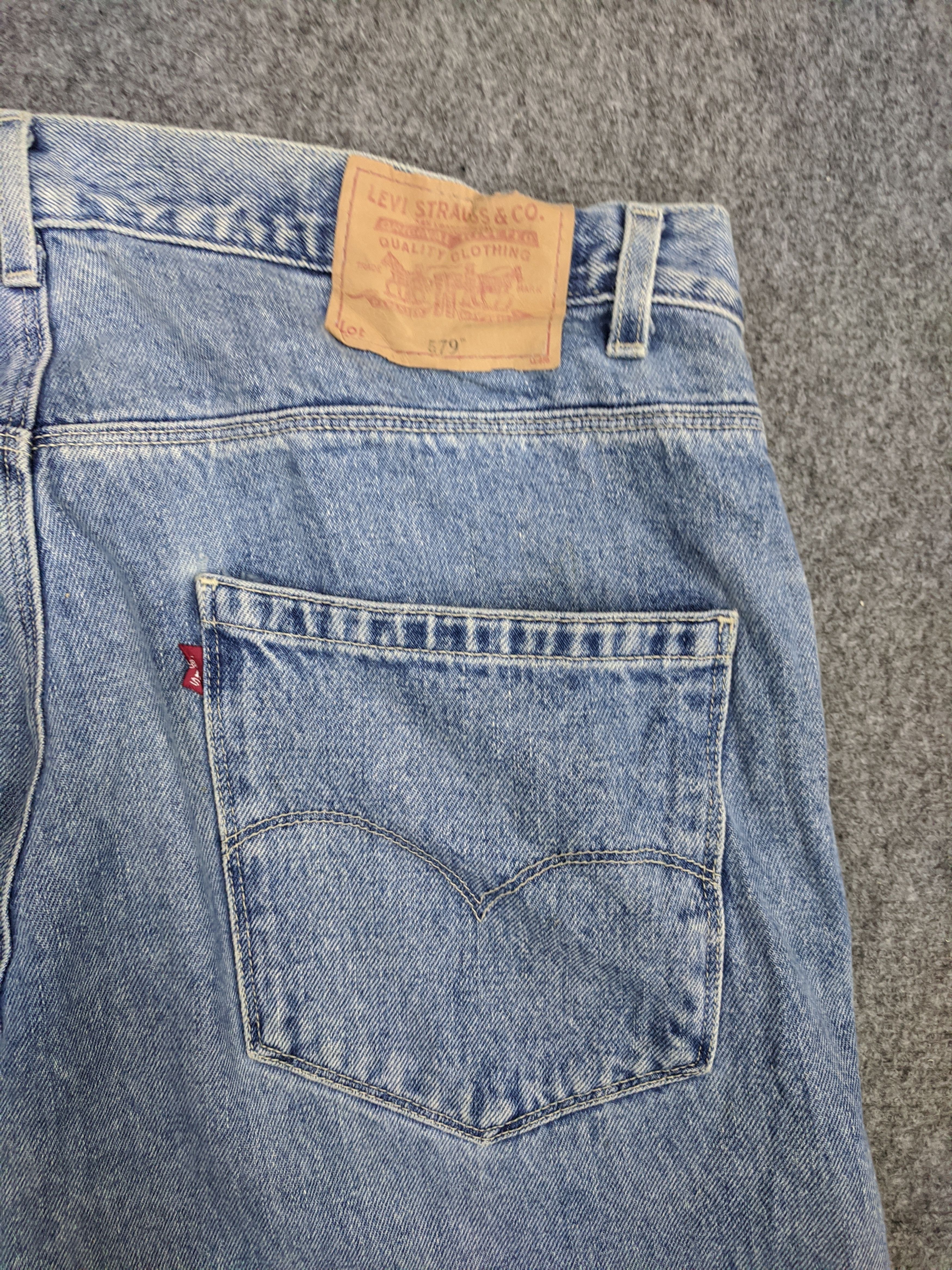 Levi's × Vintage Vintage 90s Levis 579 Jeans Acidwash Style DP0757 Size US 37 - 12 Thumbnail