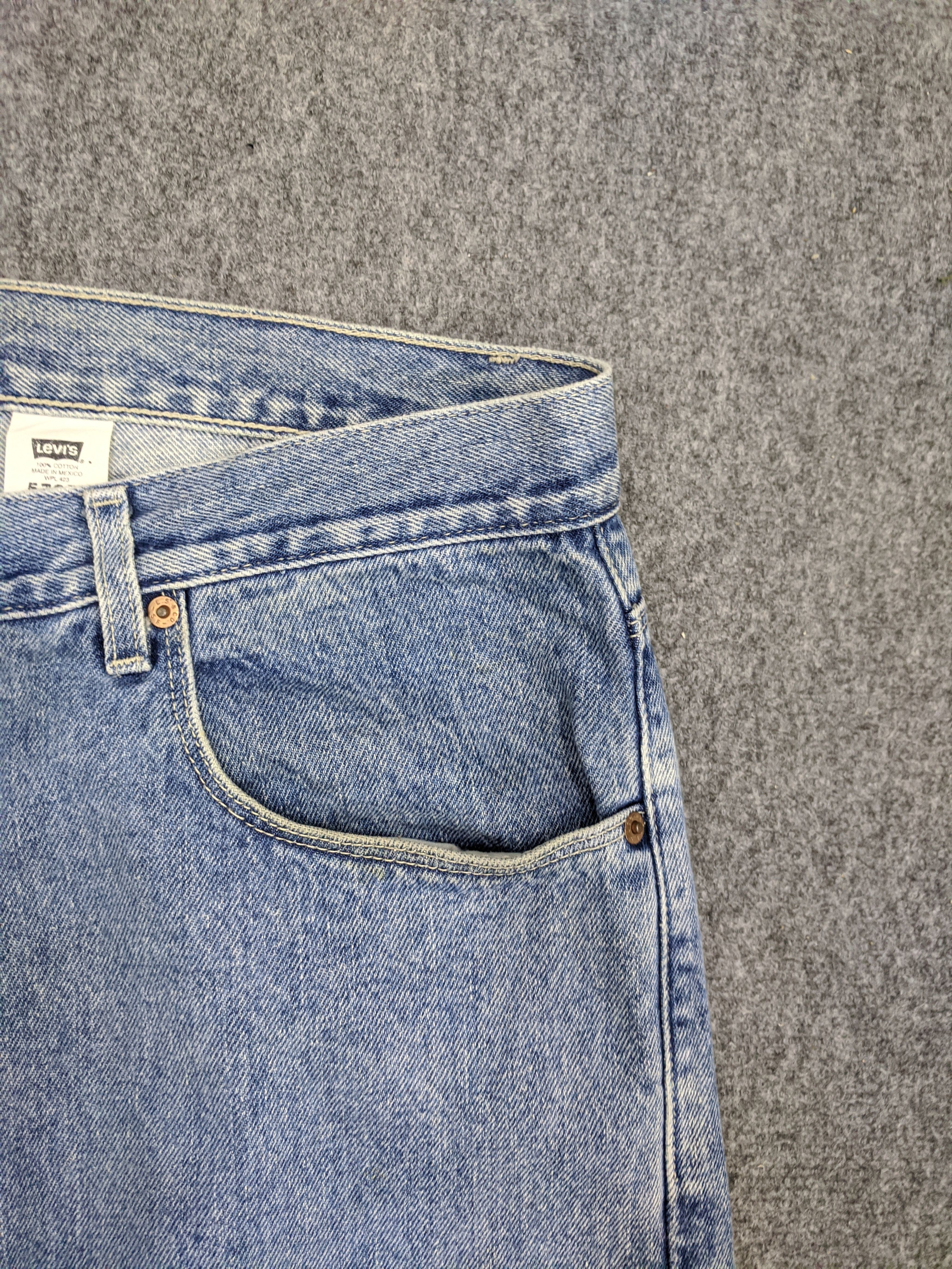 Levi's × Vintage Vintage 90s Levis 579 Jeans Acidwash Style DP0757 Size US 37 - 8 Thumbnail