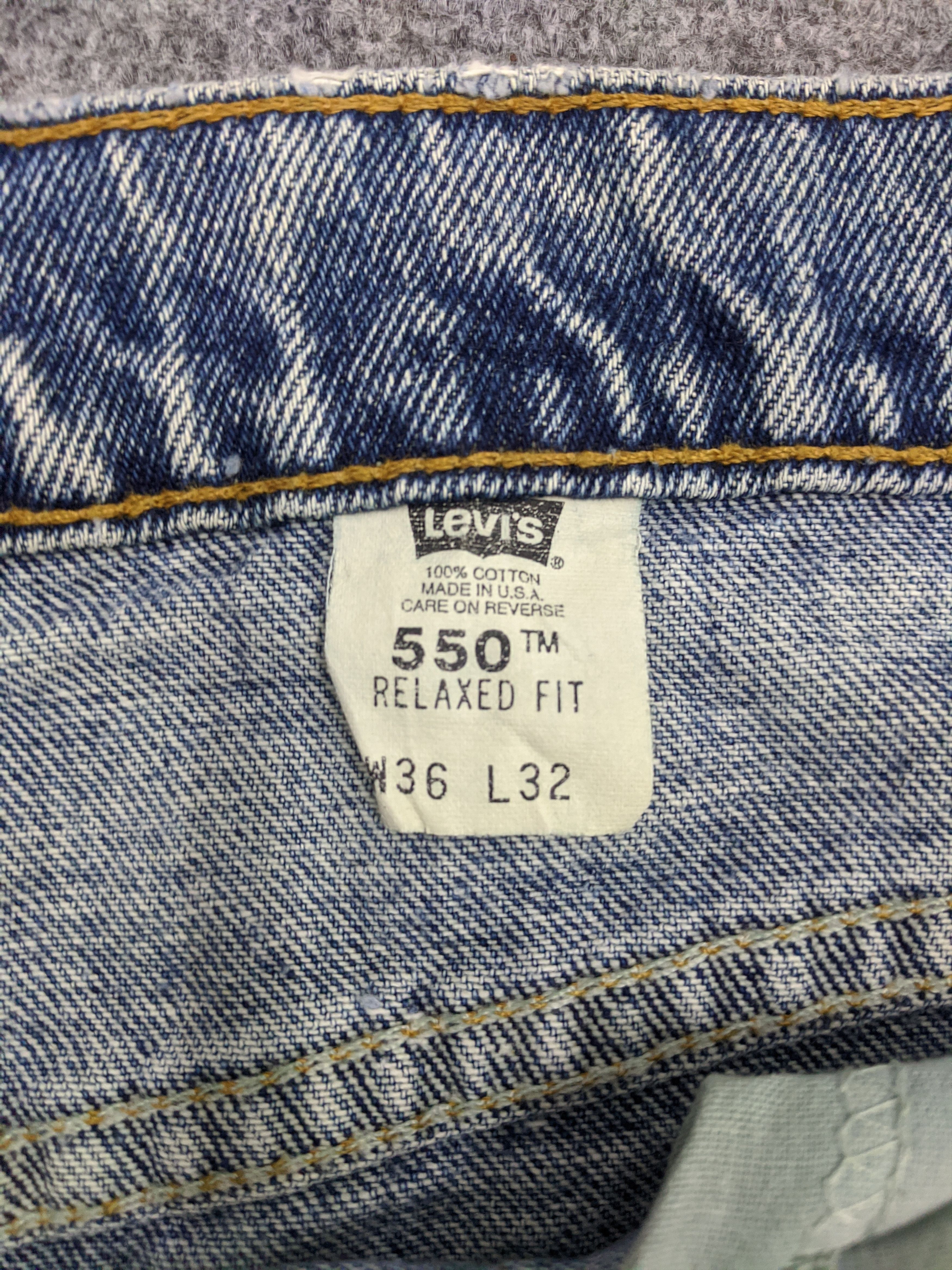 Levi's 90s Vintage Levis 550 Jeans DP0787 Size US 35 - 6 Thumbnail