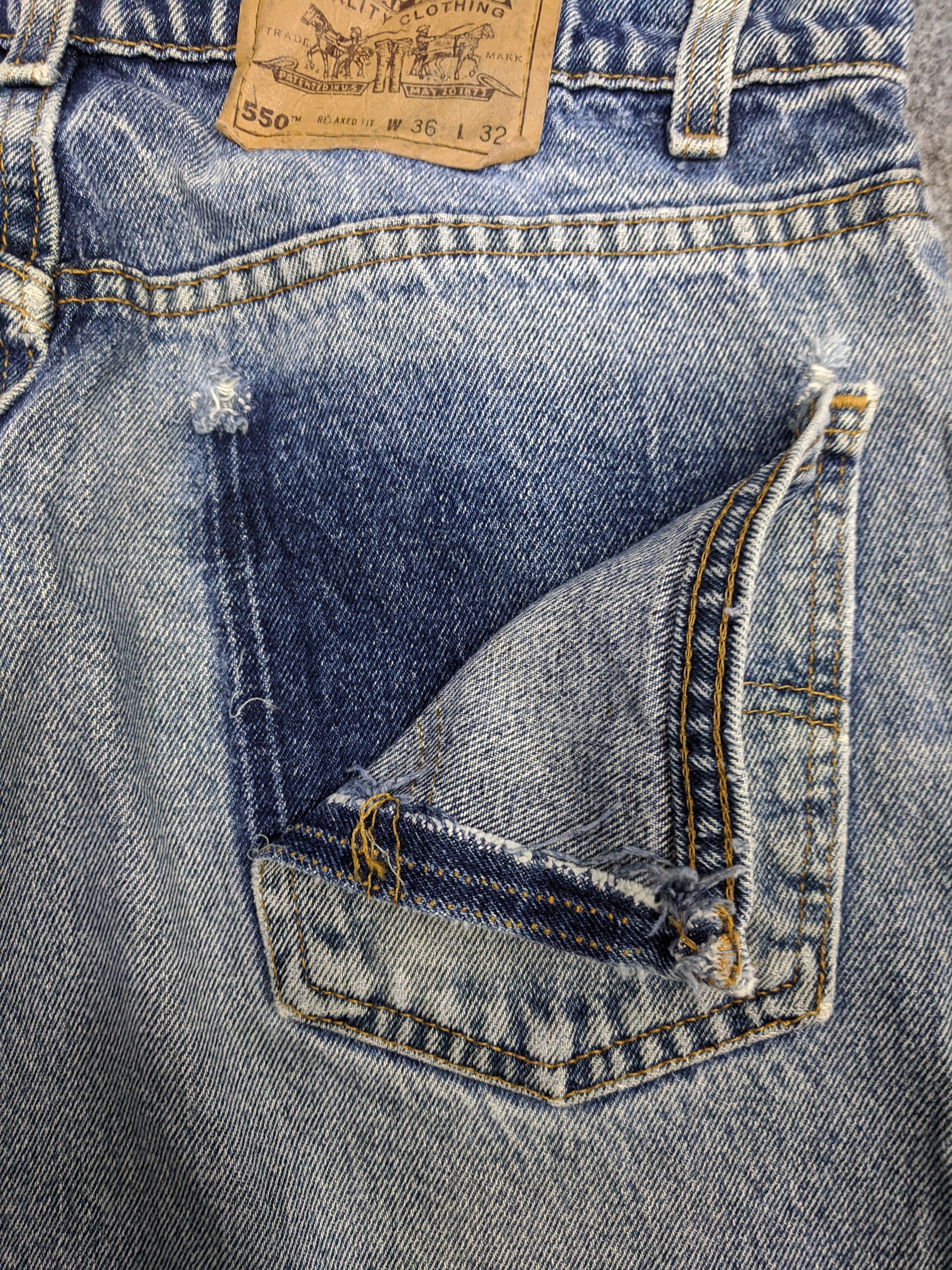 Levi's 90s Vintage Levis 550 Jeans DP0787 Size US 35 - 14 Thumbnail