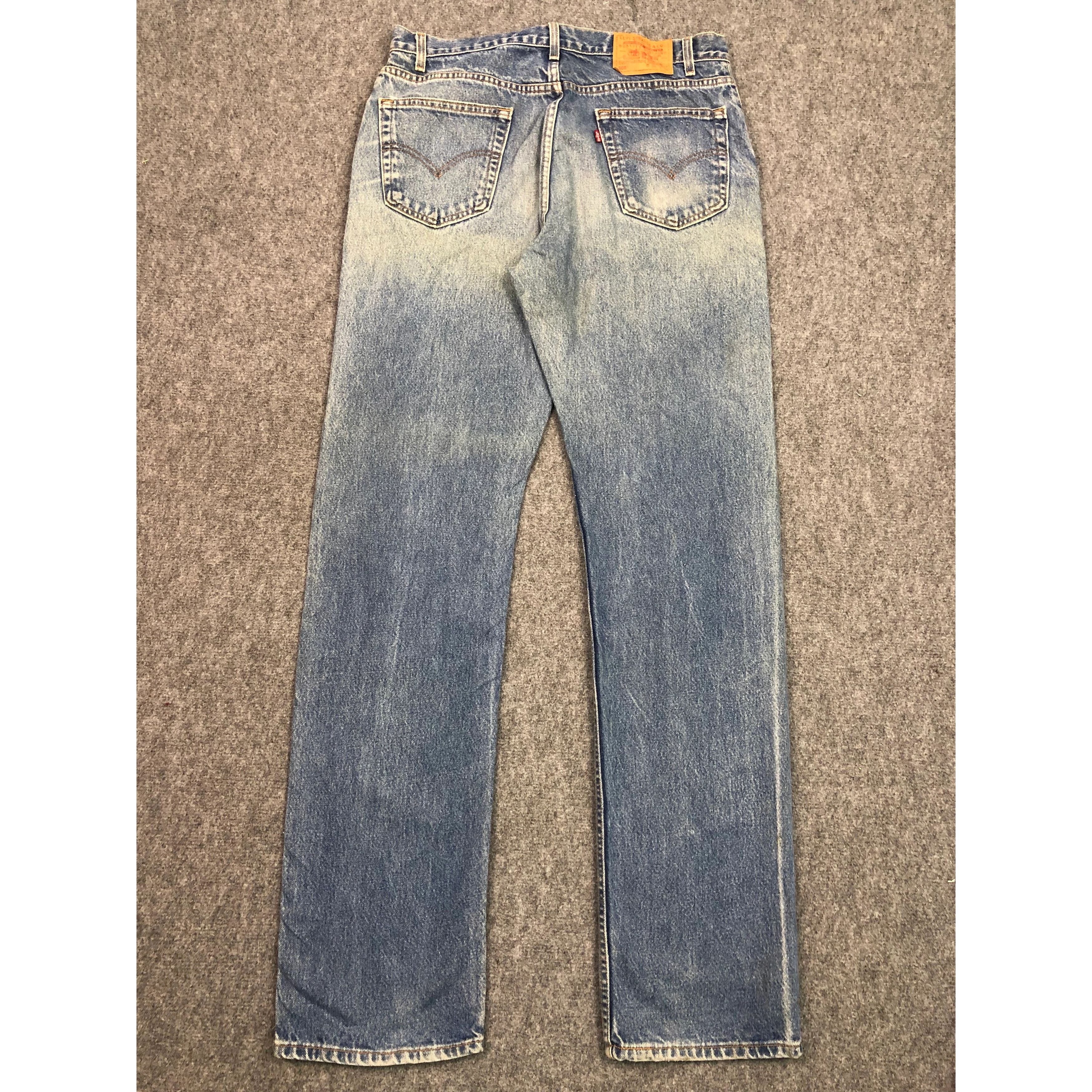 Levi's Vintage 90s Levis 505 Lightwash Jeans DP0567 Size US 37 - 2 Thumbnail