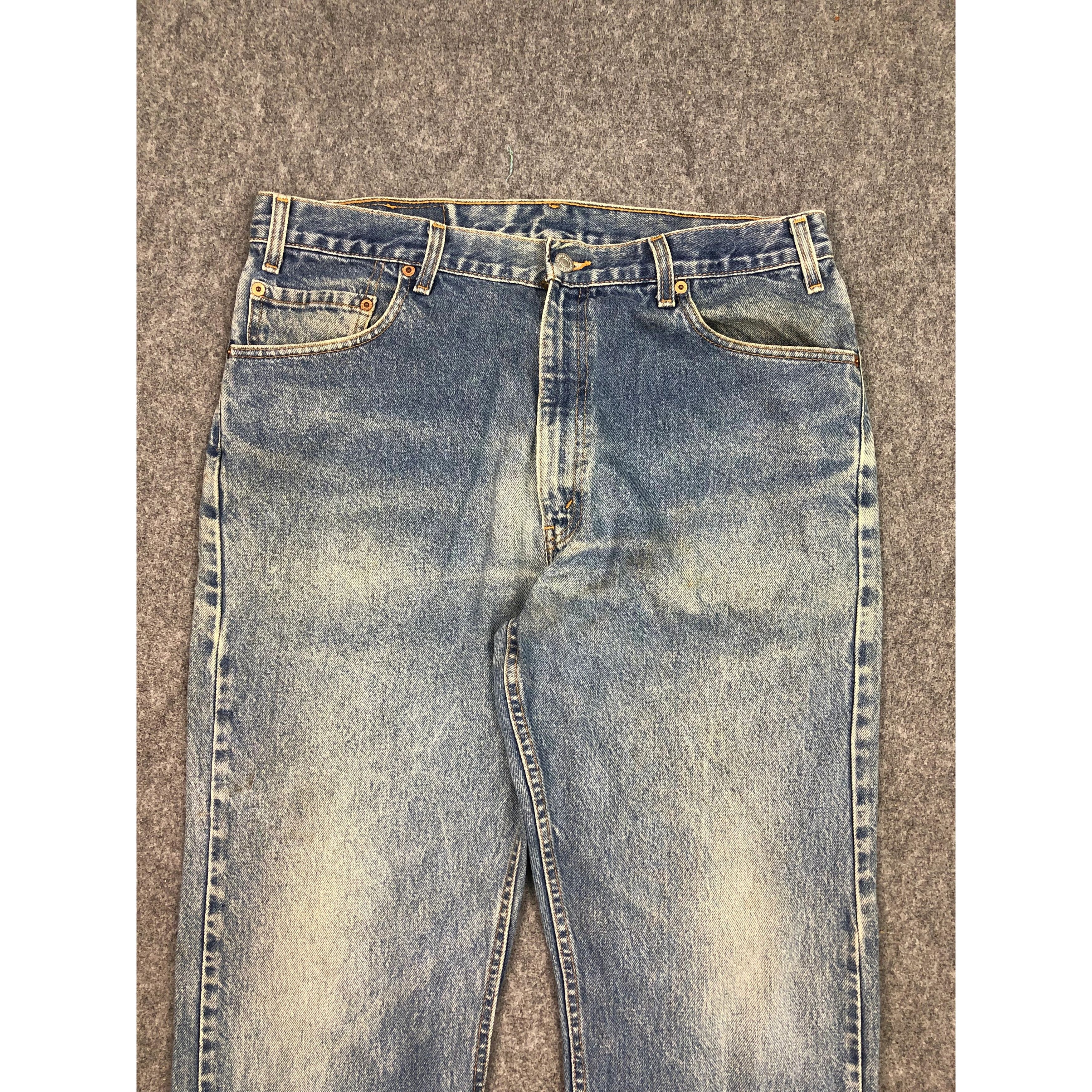 Levi's Vintage 90s Levis 505 Lightwash Jeans DP0567 Size US 37 - 3 Thumbnail
