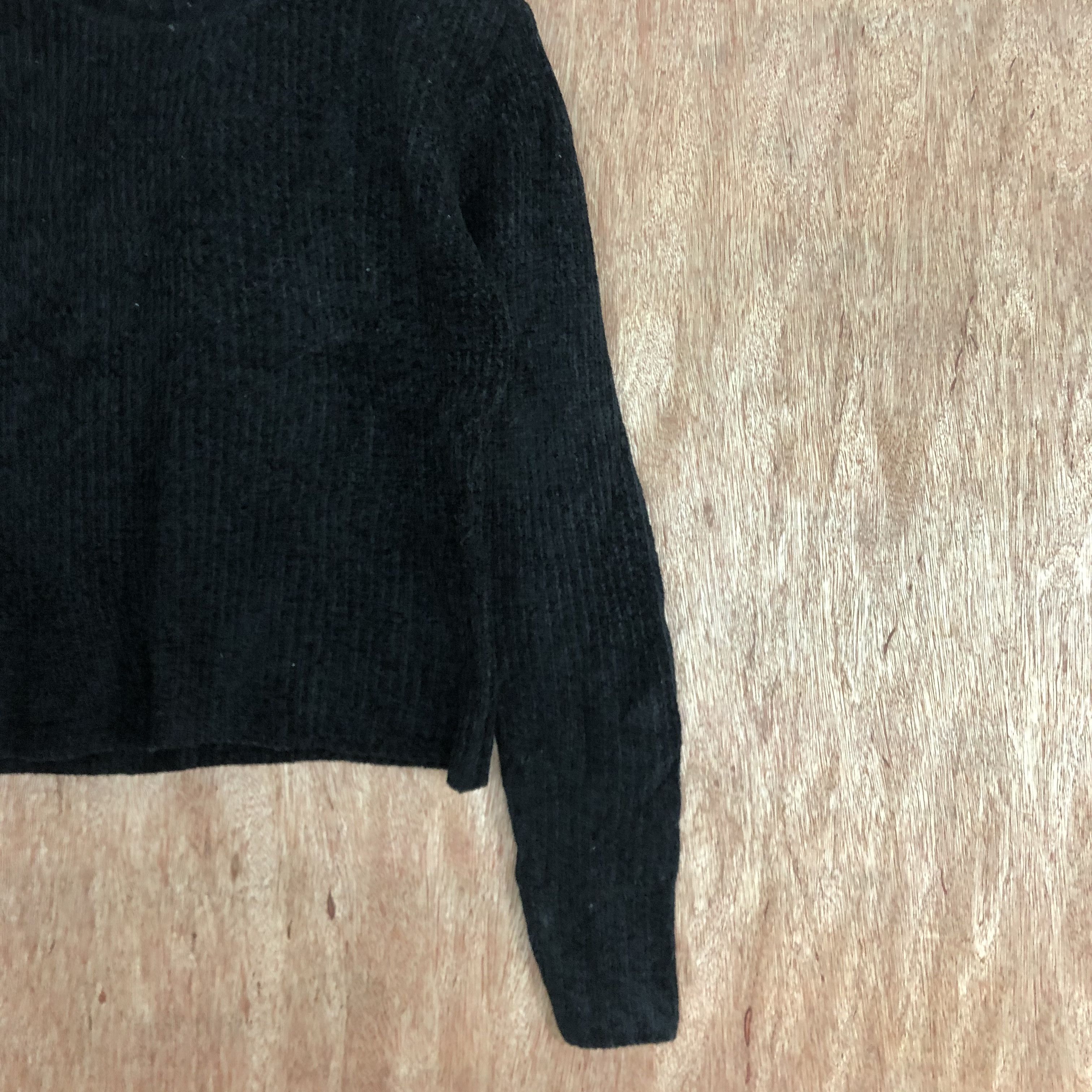 Sonia Rykiel DL Sonia Rykiel Paris Black crop top Knitwear #c466 Size M / US 6-8 / IT 42-44 - 5 Thumbnail