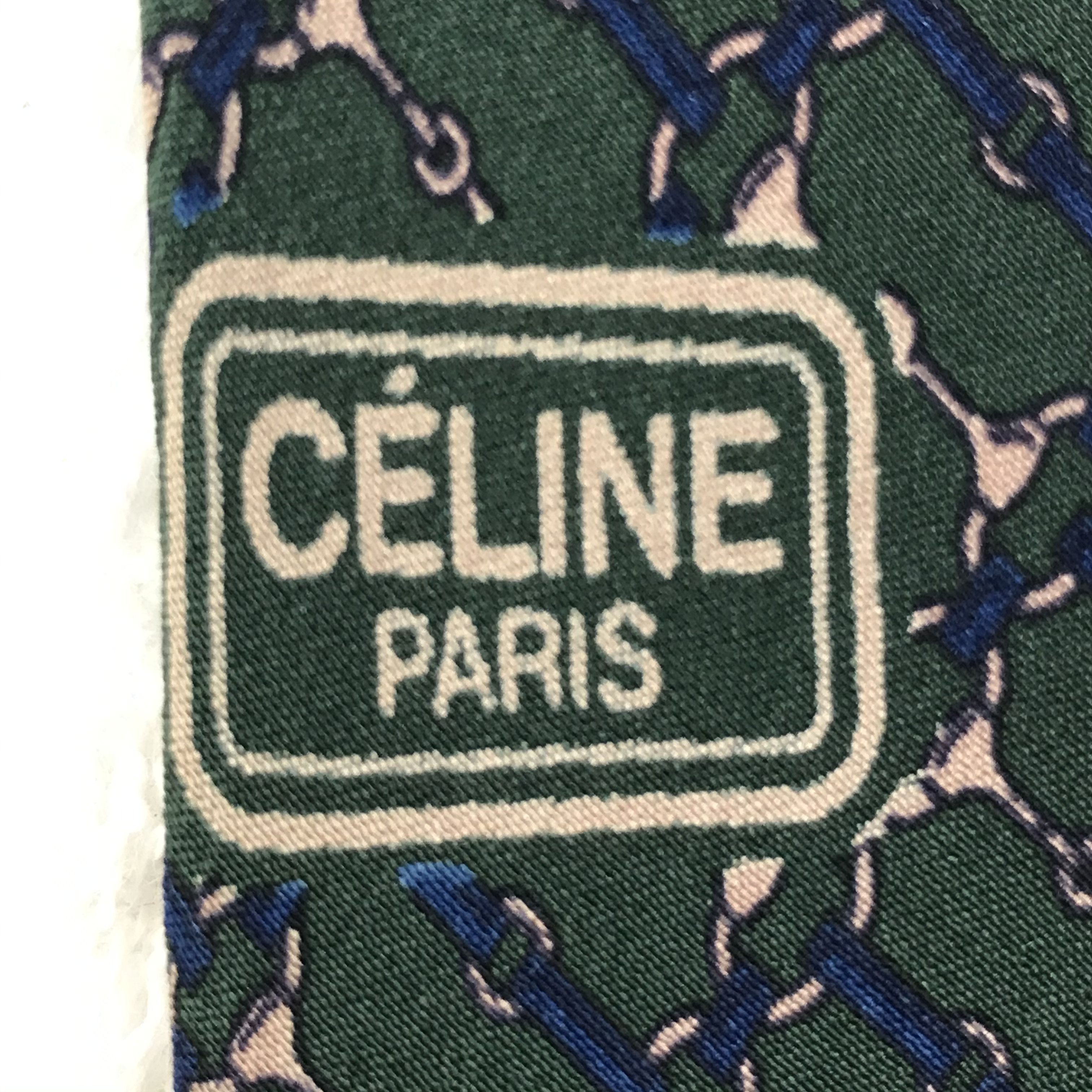 Celine × Designer × Vintage CI101 Vintage Celine Silk Necktie Monogram Style Size ONE SIZE - 10 Thumbnail