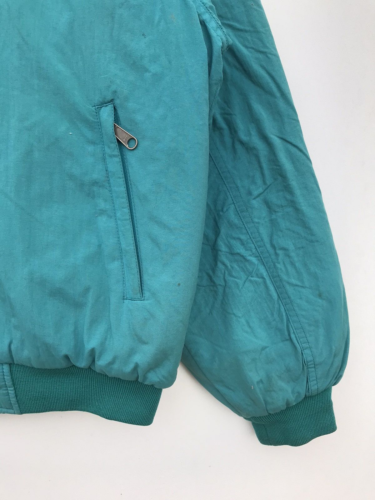 The North Face Vintage The North Face Teal Zip-Up Fleece-Lined Jacket Size US L / EU 52-54 / 3 - 13 Thumbnail