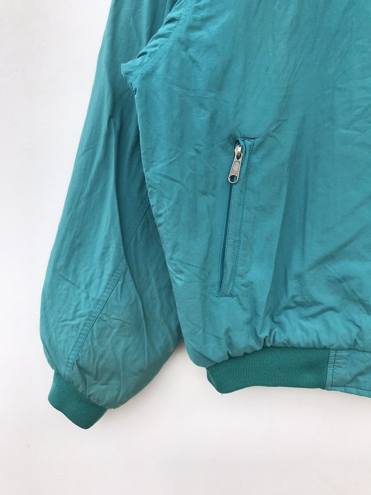 The North Face Vintage The North Face Teal Zip-Up Fleece-Lined Jacket Size US L / EU 52-54 / 3 - 12 Thumbnail