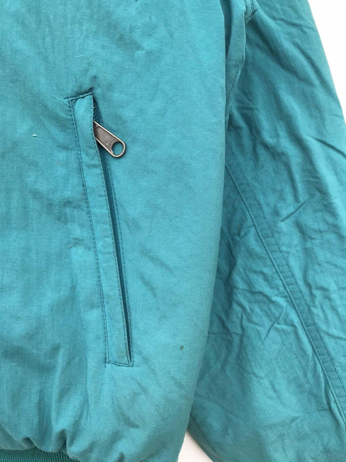 The North Face Vintage The North Face Teal Zip-Up Fleece-Lined Jacket Size US L / EU 52-54 / 3 - 14 Thumbnail