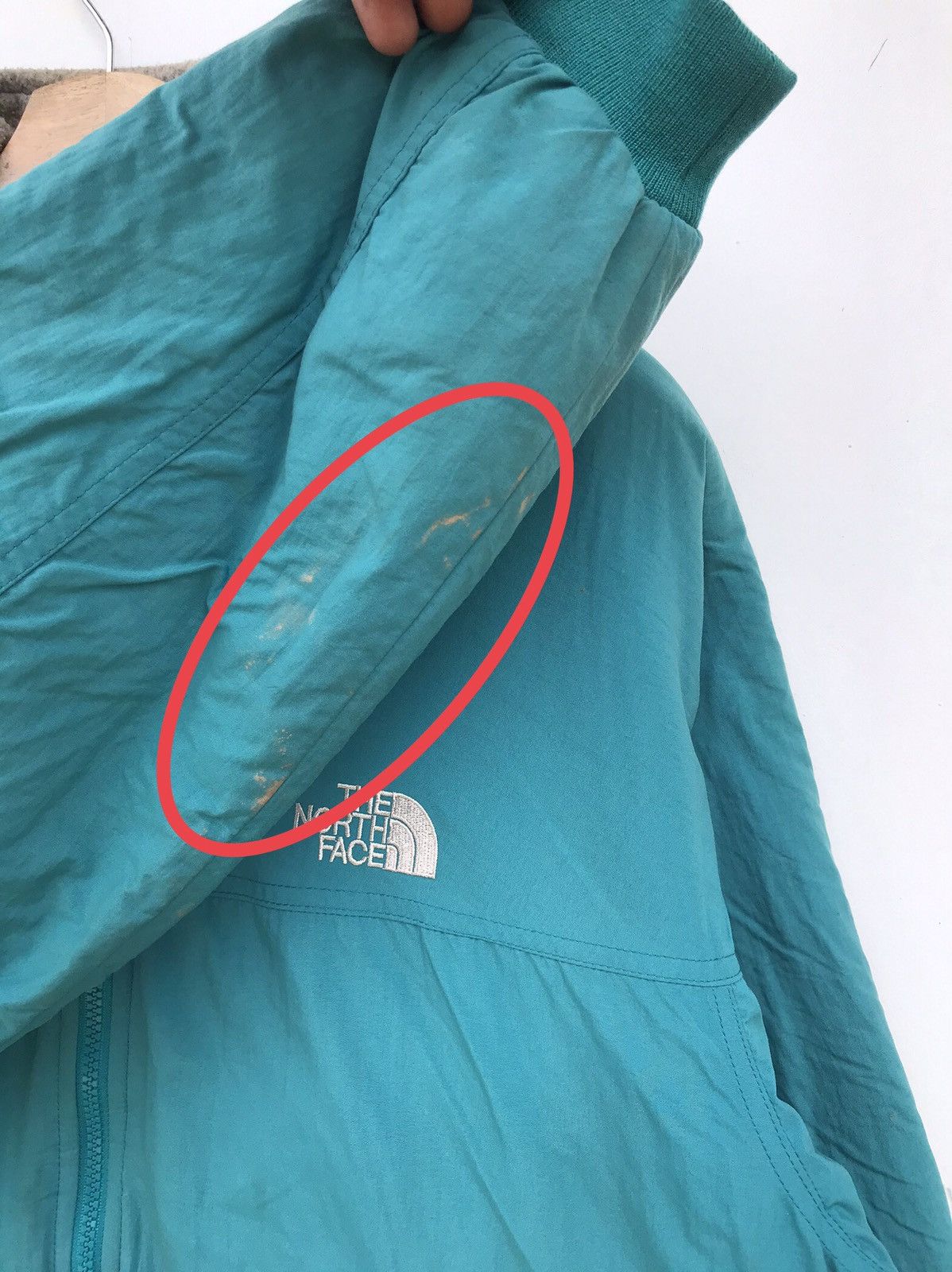 The North Face Vintage The North Face Teal Zip-Up Fleece-Lined Jacket Size US L / EU 52-54 / 3 - 15 Thumbnail