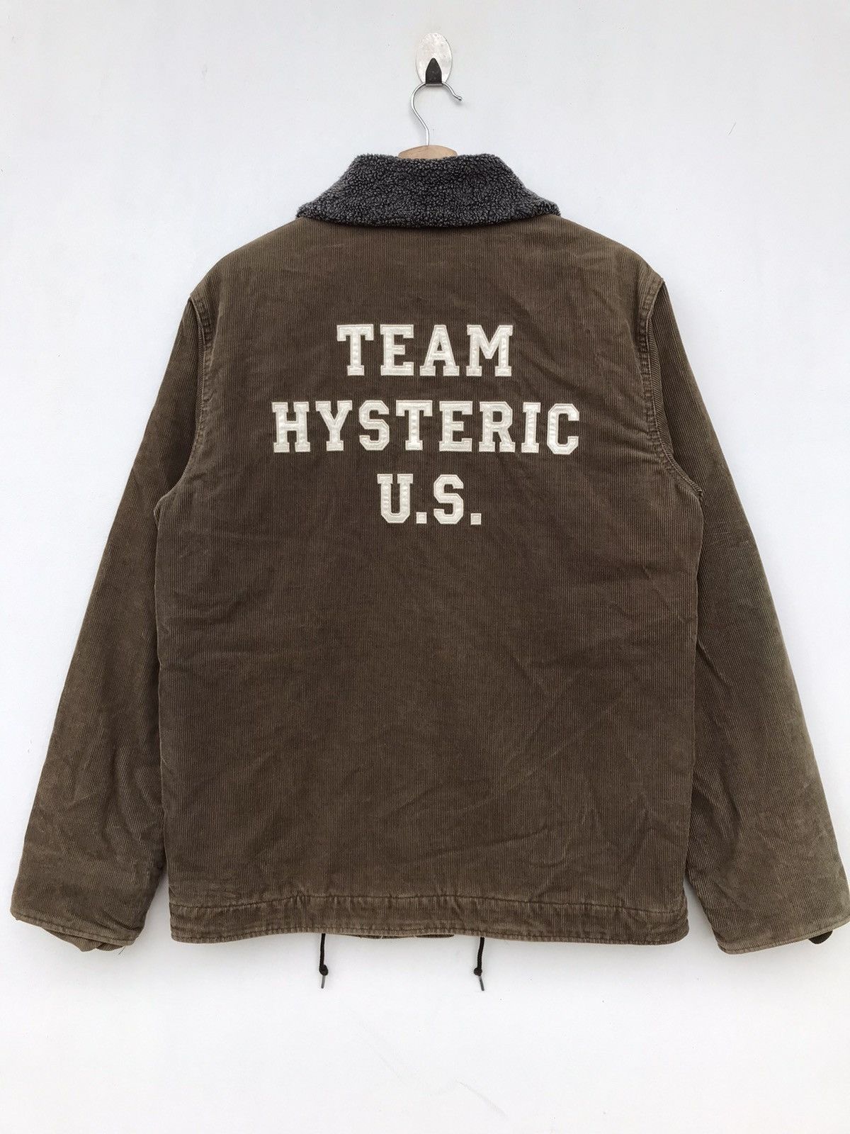 Rare TEAM HYSTERIC U.S. Corduroy Fleece-Lined Jacket