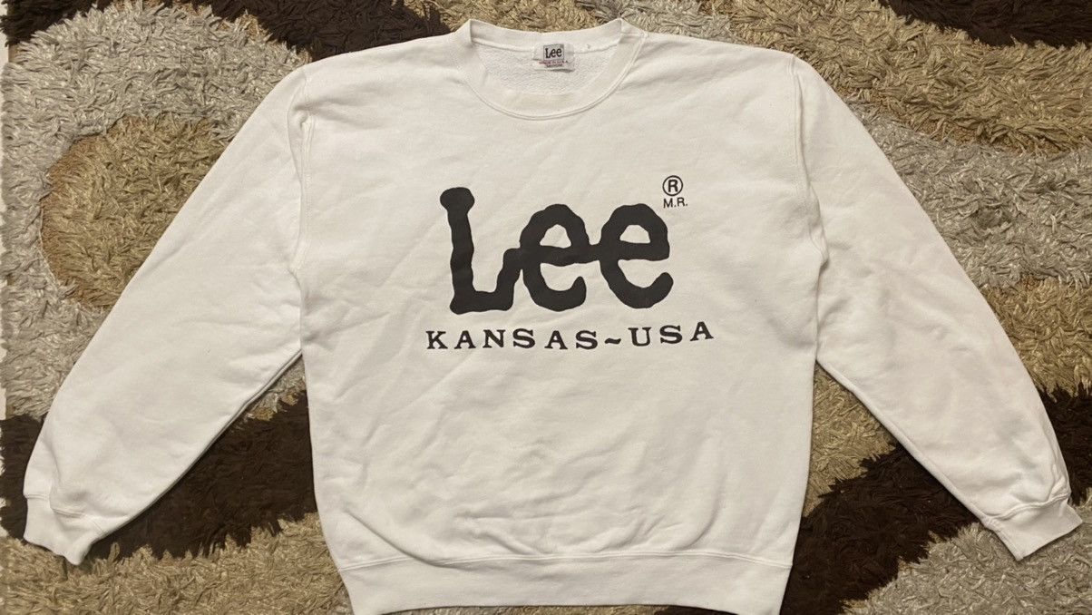Vintage Lee Kansas-Usa Crewneck Sweatshirt Big Logo