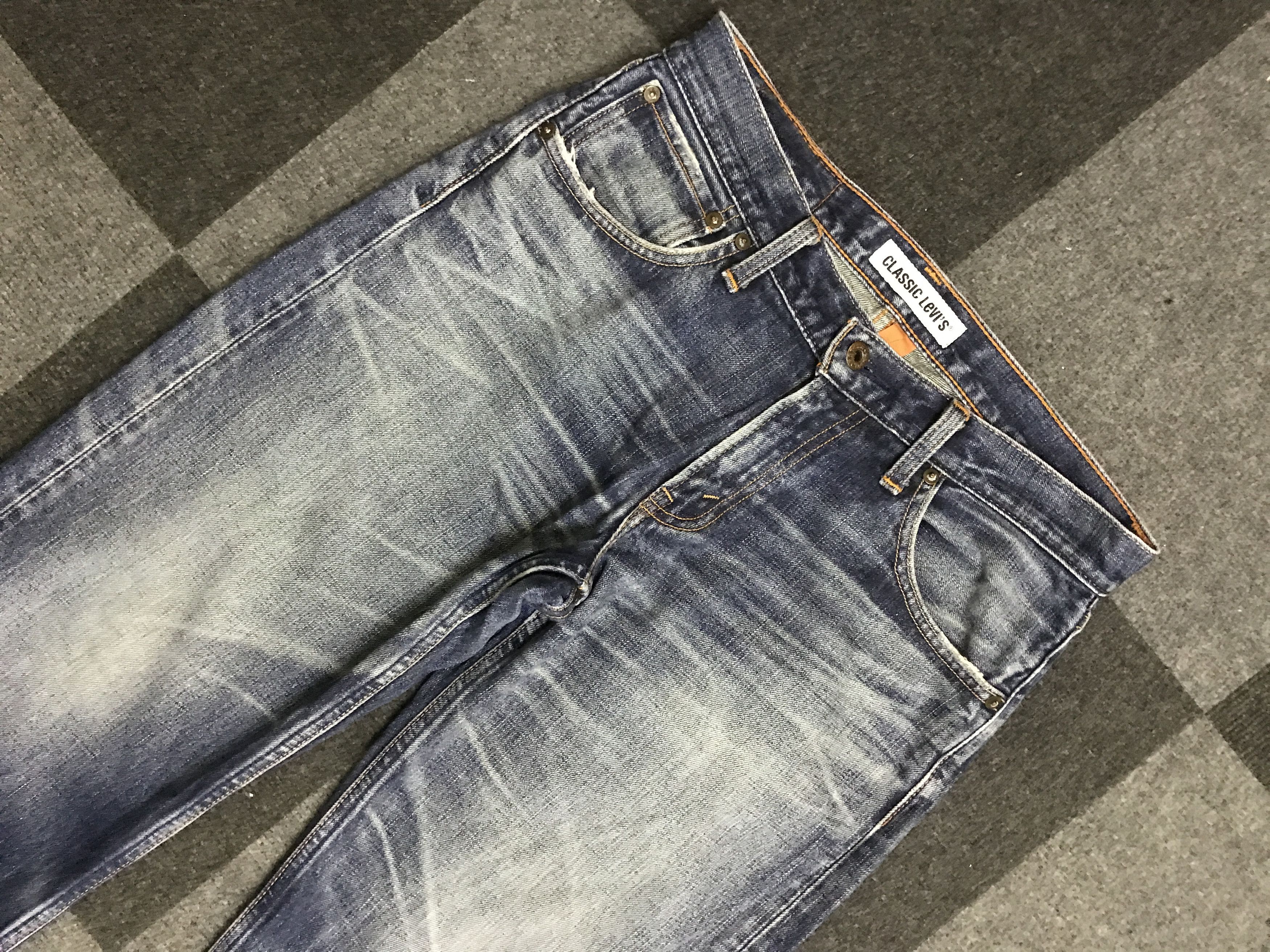 Levi's VLEV142-Levis 503 Rare Fade Medium Wash Jeans Size US 32 / EU 48 - 2 Thumbnail