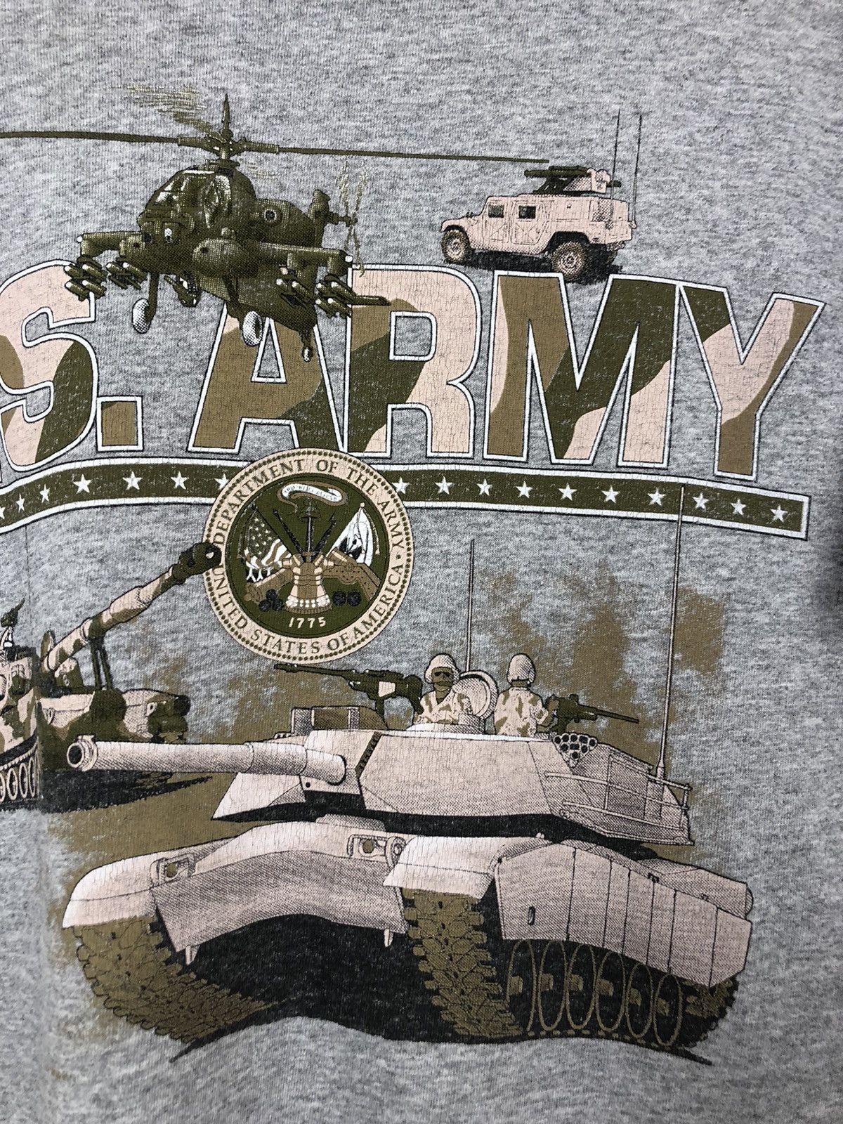 Fruit Of The Loom × Vintage Vintage U.S. Army T shirt Size US L / EU 52-54 / 3 - 3 Thumbnail