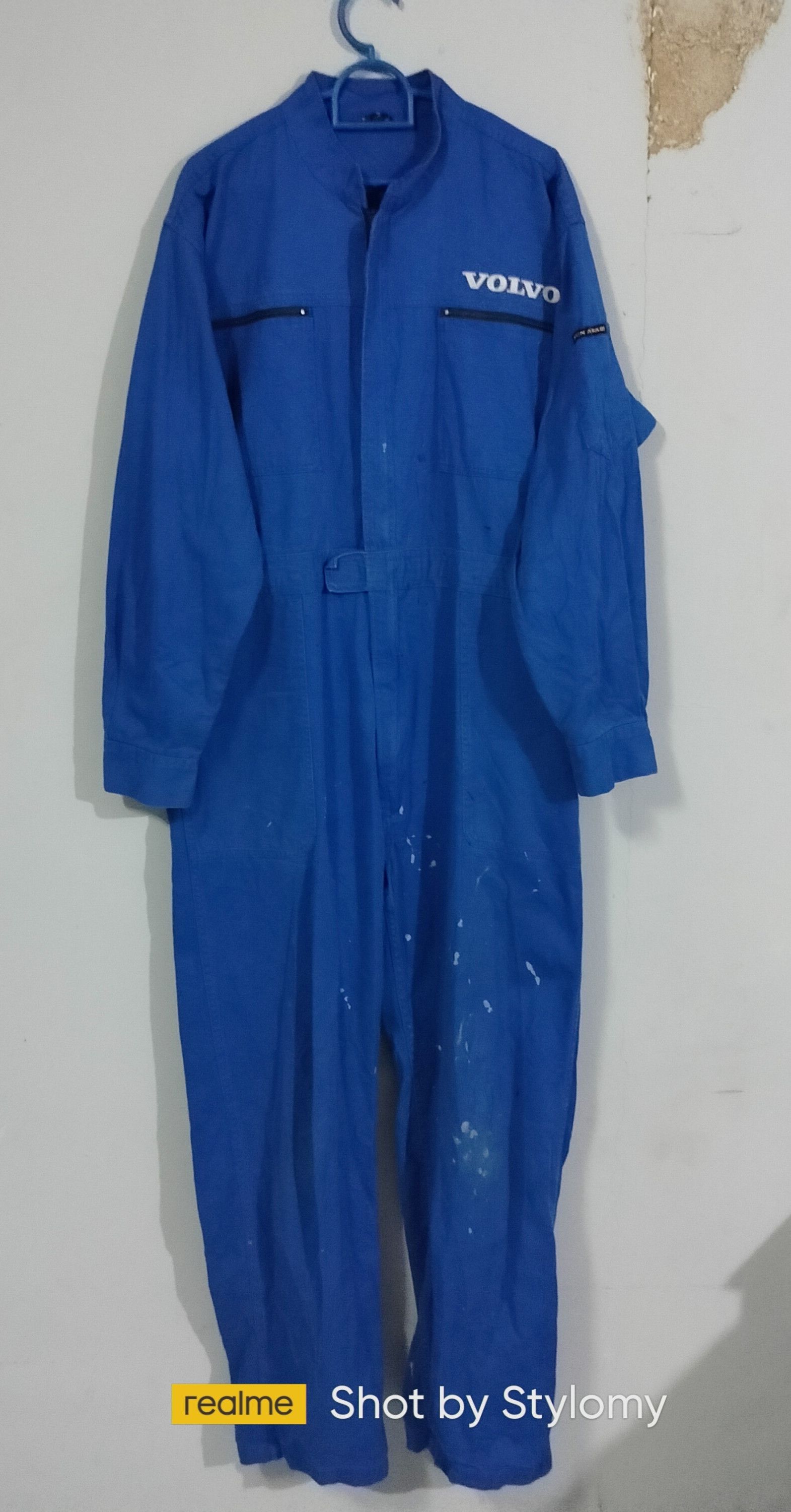 Men's VOLVO Overall Distressed Size 3XL