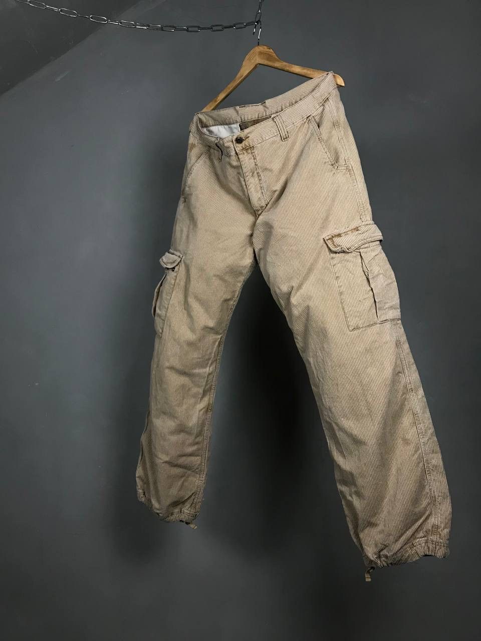 Edwin Japanese brand velvet cargo vintage pants