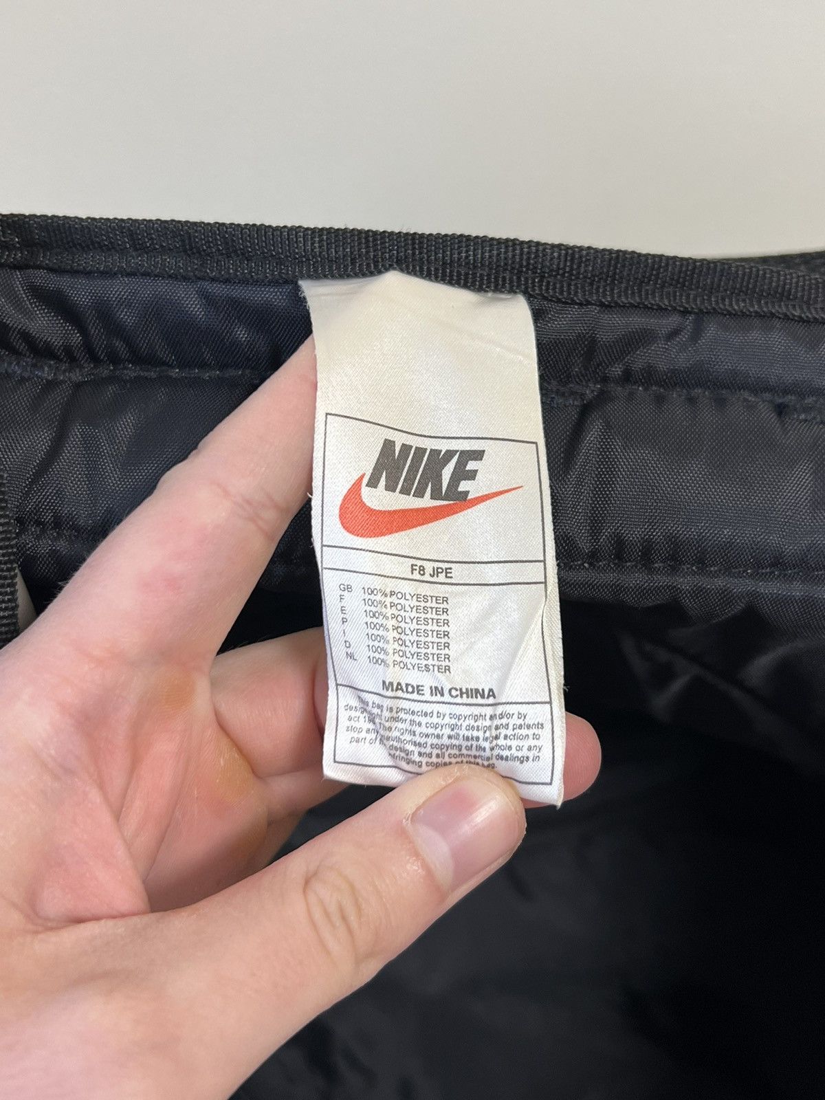Nike × Nike ACG × Vintage Vintage Nike Backpack Khaki Y2K Embroidered Big Logo Size ONE SIZE - 10 Thumbnail