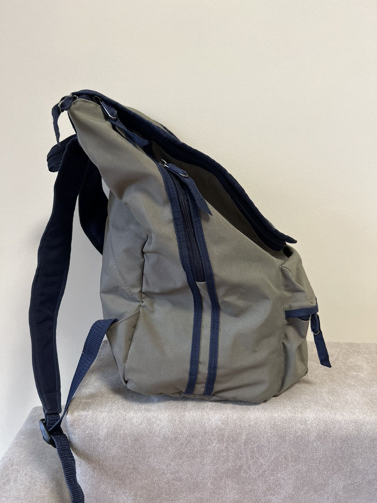Nike × Nike ACG × Vintage Vintage Nike Backpack Khaki Y2K Embroidered Big Logo Size ONE SIZE - 6 Thumbnail