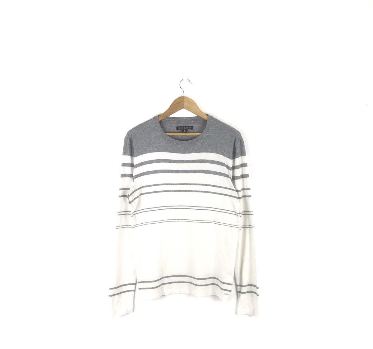 Designer × Michael Kors Michael Kors Medium Size Stripes Colour Long Sleeve Tee Size US M / EU 48-50 / 2 - 1 Thumbnail