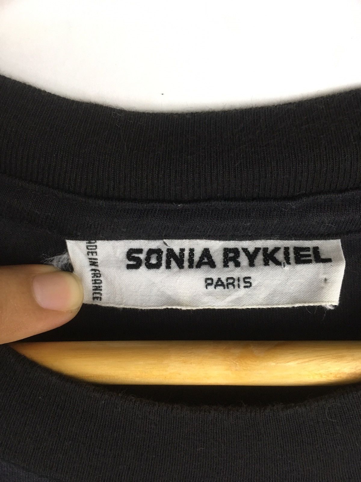 Designer × Sonia Rykiel × Vintage Vintage Sonia Rykiel Homme Black Colour Extra Large T-Shirt Size US XL / EU 56 / 4 - 4 Thumbnail