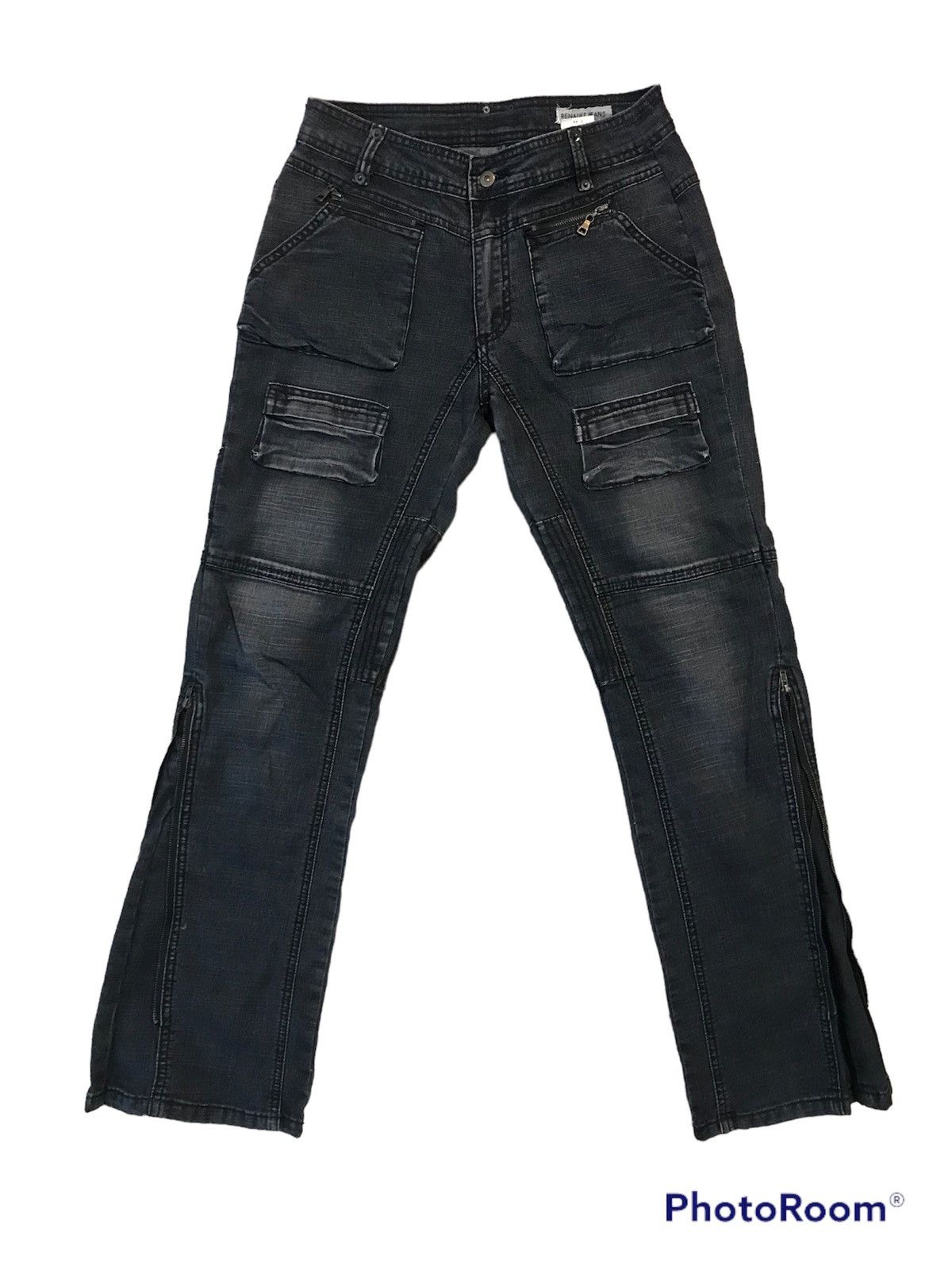 bootcut jeans with zipper