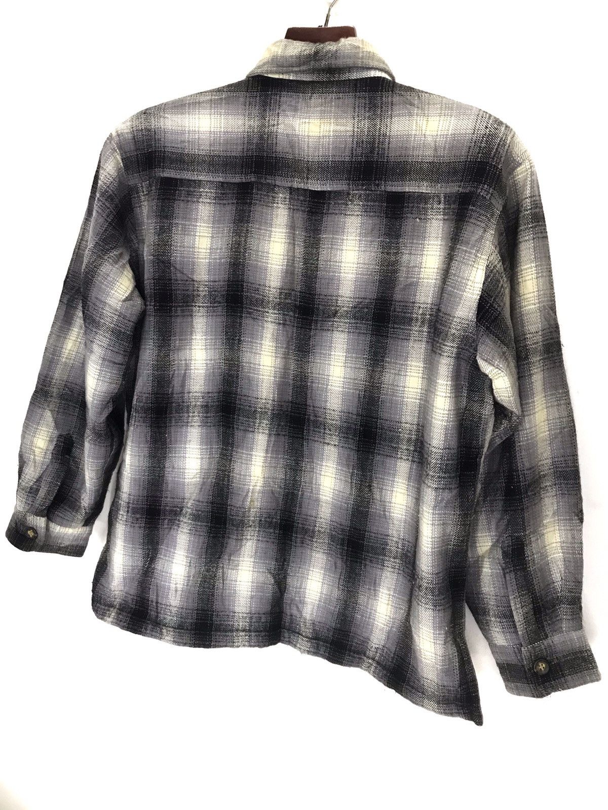 Flannel × Japanese Brand × Vintage Vintage bayleaf flannel american style sherpa button jacket Size US M / EU 48-50 / 2 - 3 Thumbnail