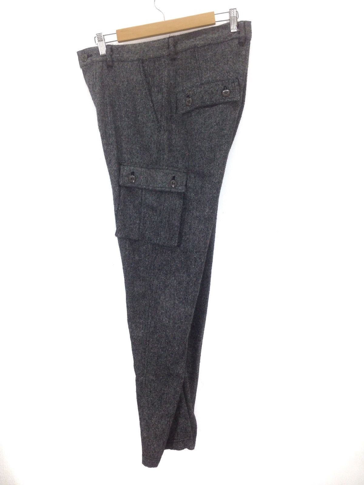 Designer × Japanese Brand High waist crotch Hanjiro Japan Wool Cargo Pants Size US 32 / EU 48 - 8 Thumbnail
