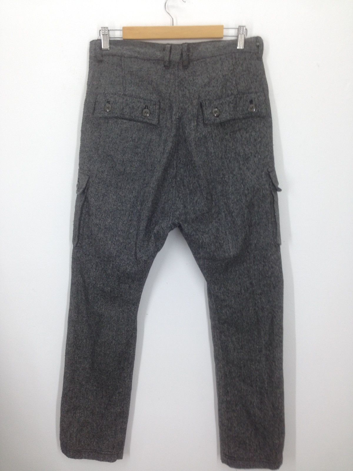 Designer × Japanese Brand High waist crotch Hanjiro Japan Wool Cargo Pants Size US 32 / EU 48 - 7 Thumbnail