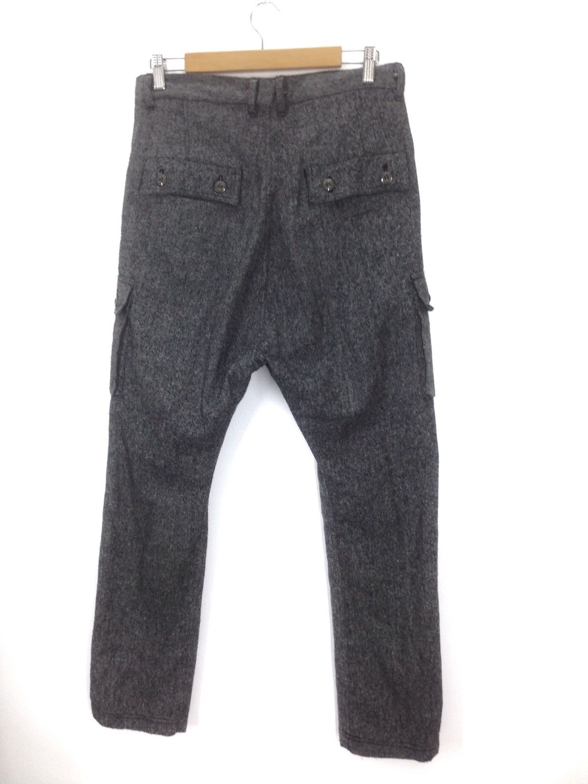 Designer × Japanese Brand High waist crotch Hanjiro Japan Wool Cargo Pants Size US 32 / EU 48 - 6 Thumbnail