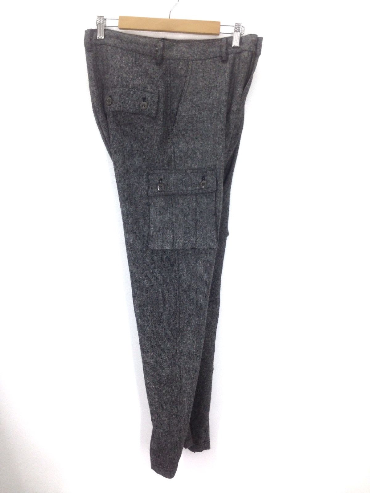 Designer × Japanese Brand High waist crotch Hanjiro Japan Wool Cargo Pants Size US 32 / EU 48 - 9 Thumbnail