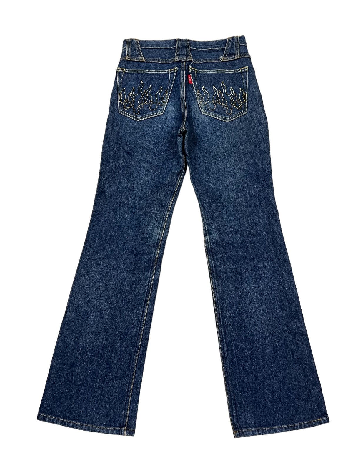 Hysteric Glamour GRAIL🔥90s Flare Denim Miracle Women Hysteric Flame Pockets Size 26" / US 2 / IT 38 - 2 Thumbnail