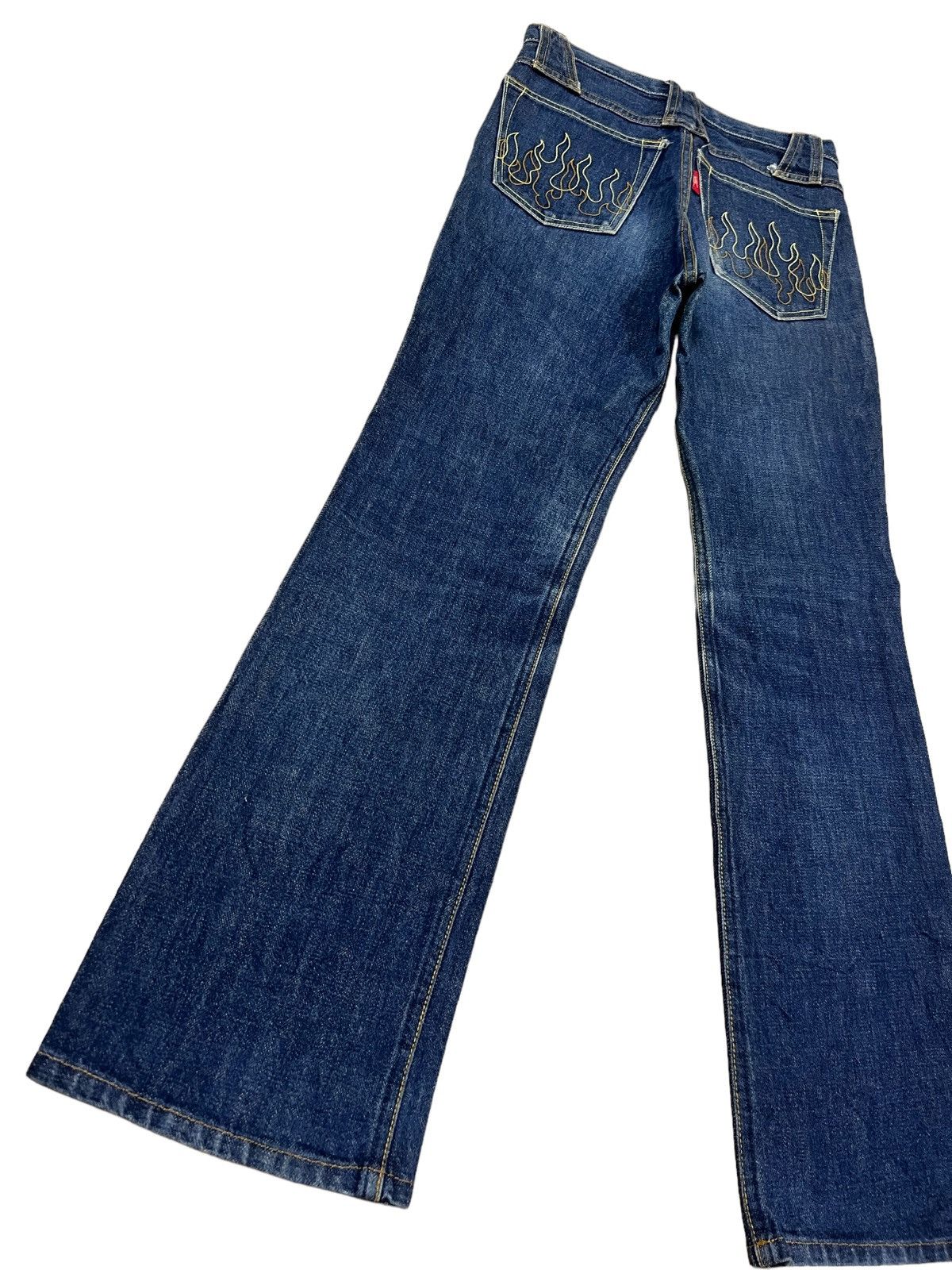 Hysteric Glamour GRAIL🔥90s Flare Denim Miracle Women Hysteric Flame Pockets Size 26" / US 2 / IT 38 - 1 Thumbnail