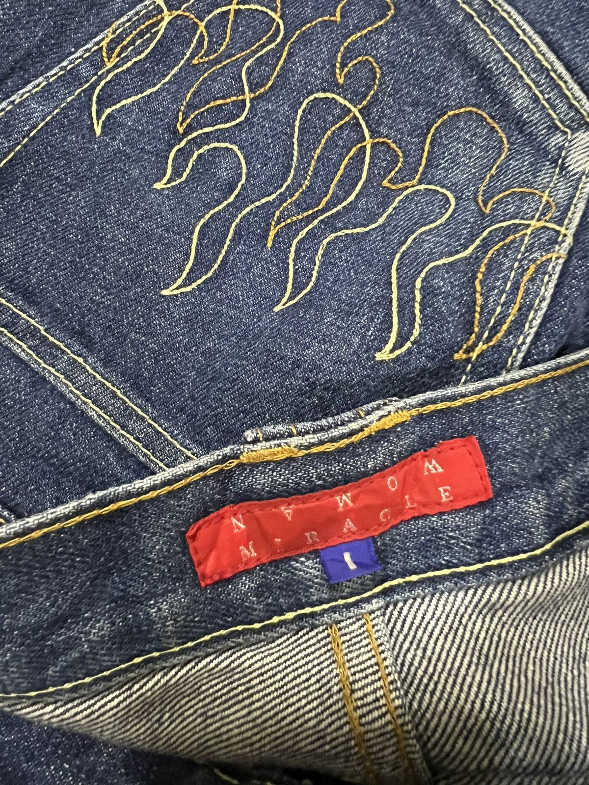 Hysteric Glamour GRAIL🔥90s Flare Denim Miracle Women Hysteric Flame Pockets Size 26" / US 2 / IT 38 - 8 Thumbnail