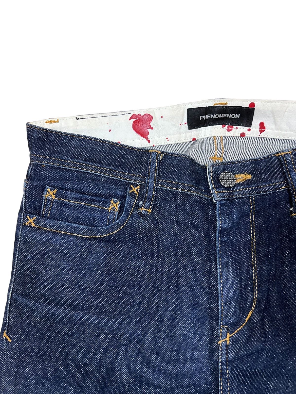 PHENOMENON GRAIL🔥AW2010 Phenomenon 🇯🇵 "Pop Art" Slim Fit Denim Size US 30 / EU 46 - 4 Thumbnail