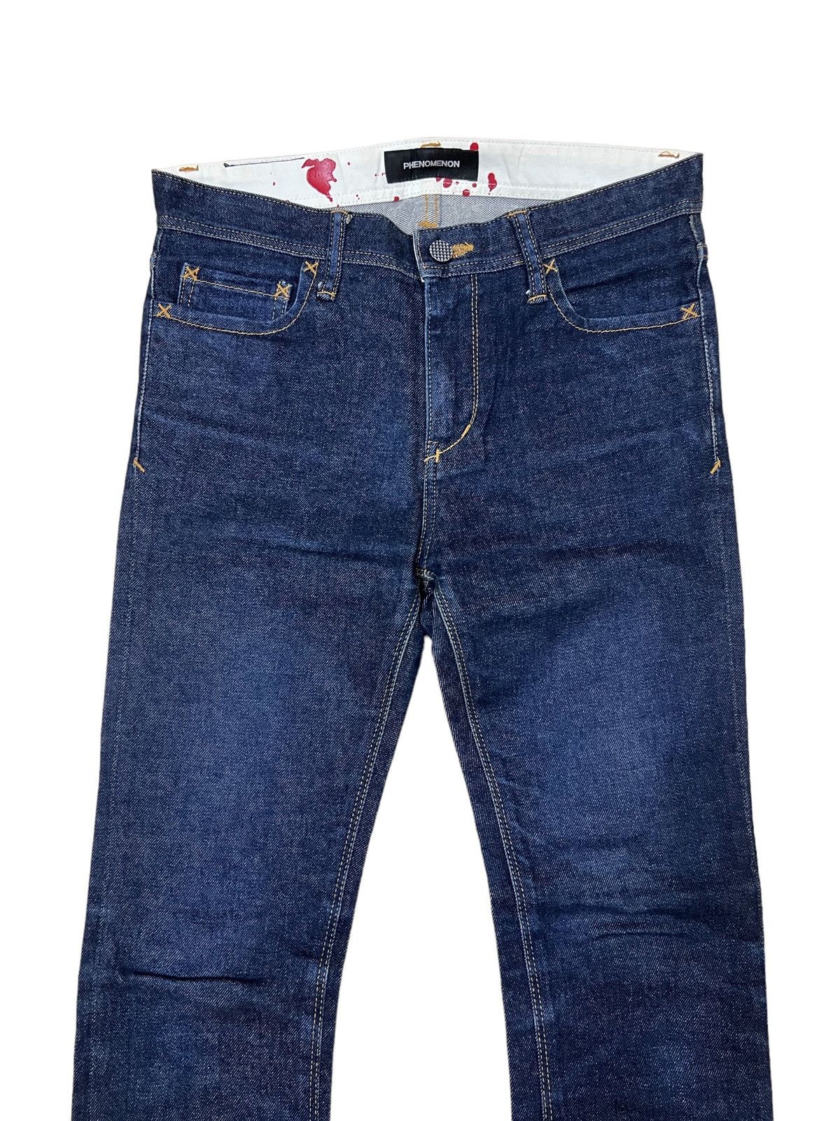 PHENOMENON GRAIL🔥AW2010 Phenomenon 🇯🇵 "Pop Art" Slim Fit Denim Size US 30 / EU 46 - 3 Thumbnail