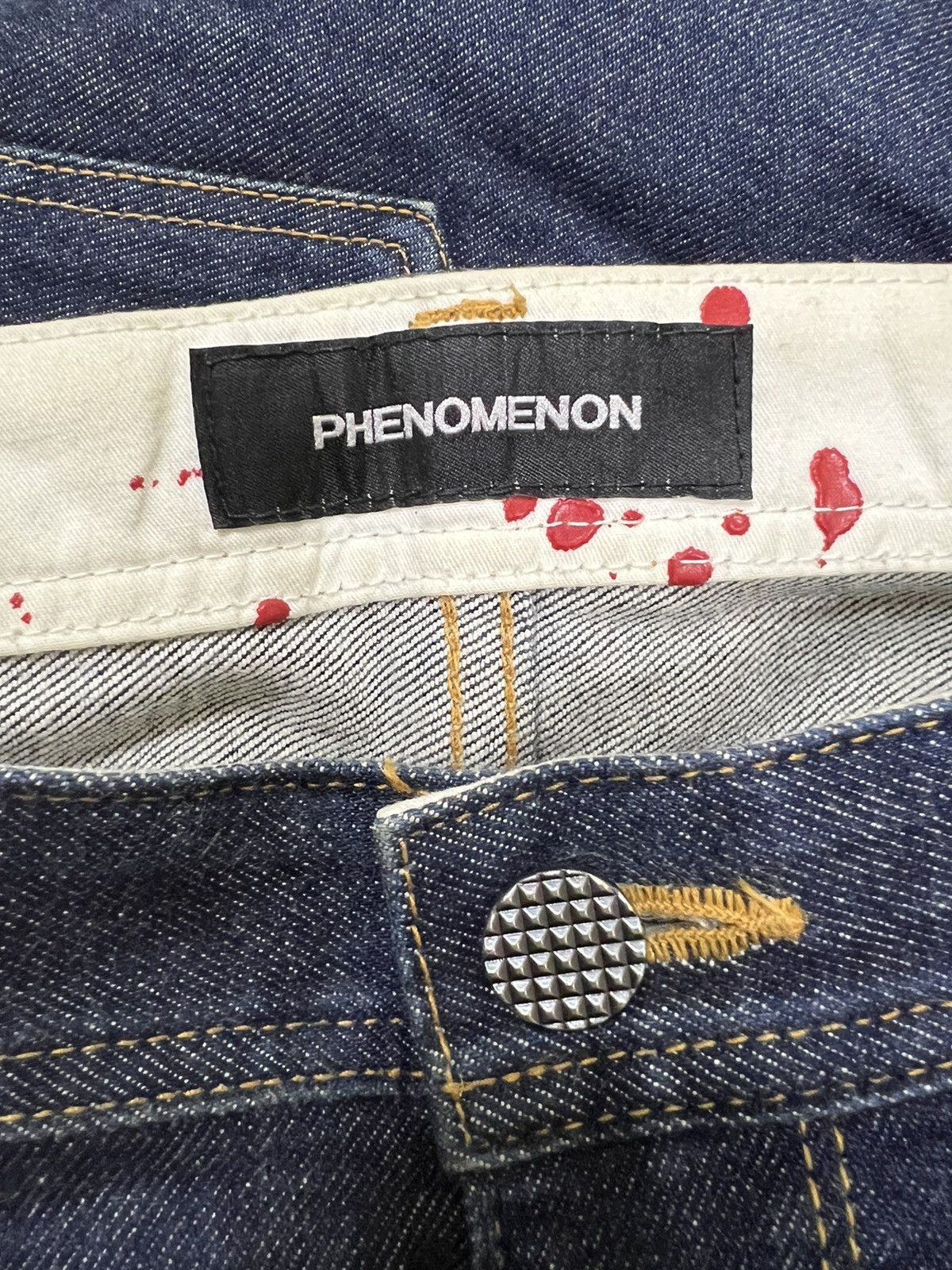 PHENOMENON GRAIL🔥AW2010 Phenomenon 🇯🇵 "Pop Art" Slim Fit Denim Size US 30 / EU 46 - 8 Thumbnail