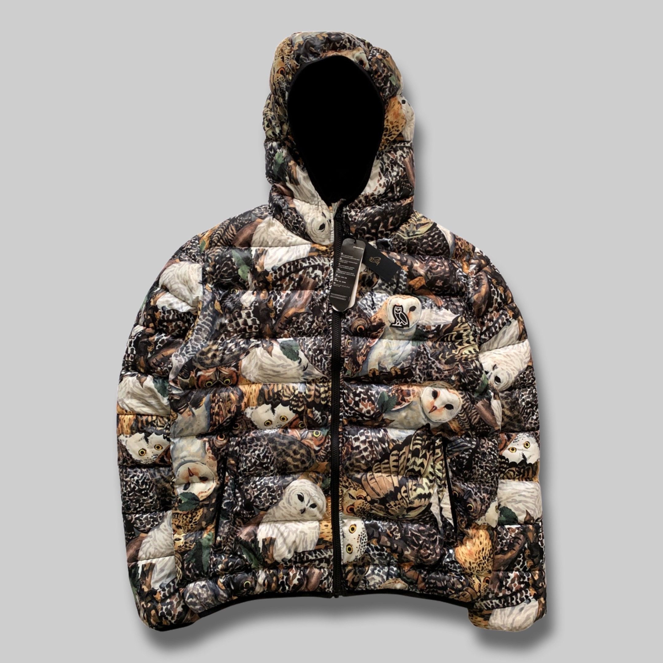 Drake OVO ALL OVER OWL PRINT PUFFER JACKET 2018 RELEASE Size US S / EU 44-46 / 1 - 2 Thumbnail