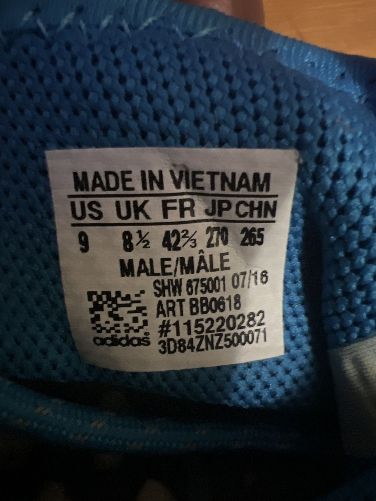 Adidas × Pharrell Pharrell Human race sharp blue Size US 9 / EU 42 - 6 Thumbnail