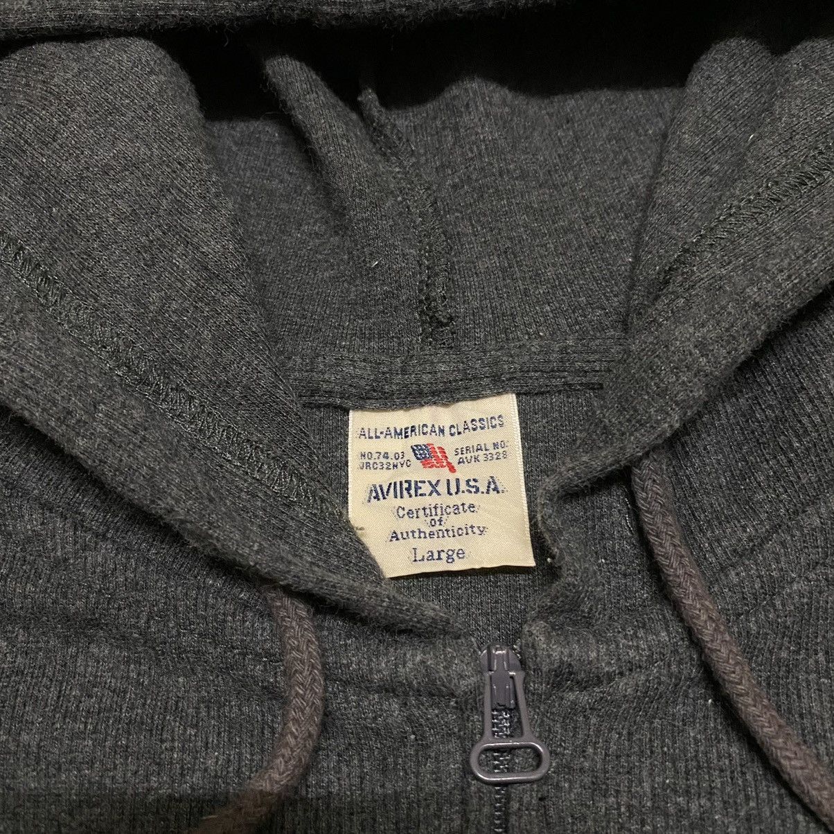 Vintage Avirex USA Tactical Zipper Hoodie Military Army