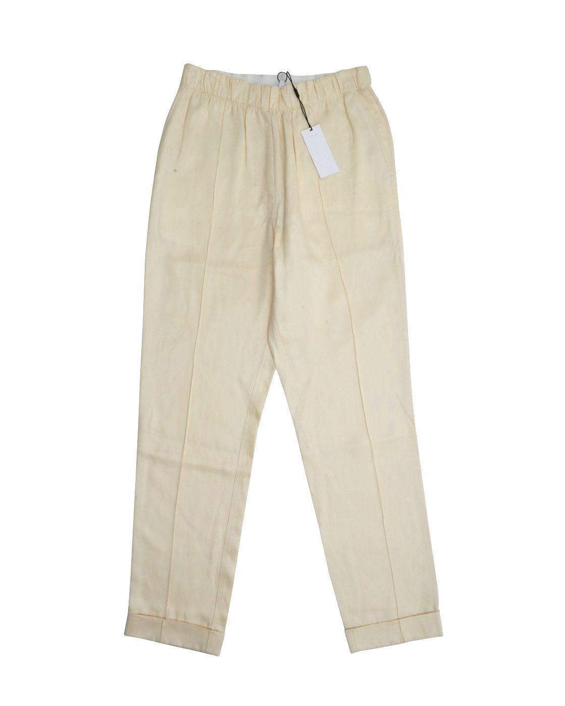 Helmut Lang ⚡️QUICK SALE⚡️Helmut Lang Cream Silk Suit Pants Trousers Size 28" / US 6 / IT 42 - 1 Thumbnail